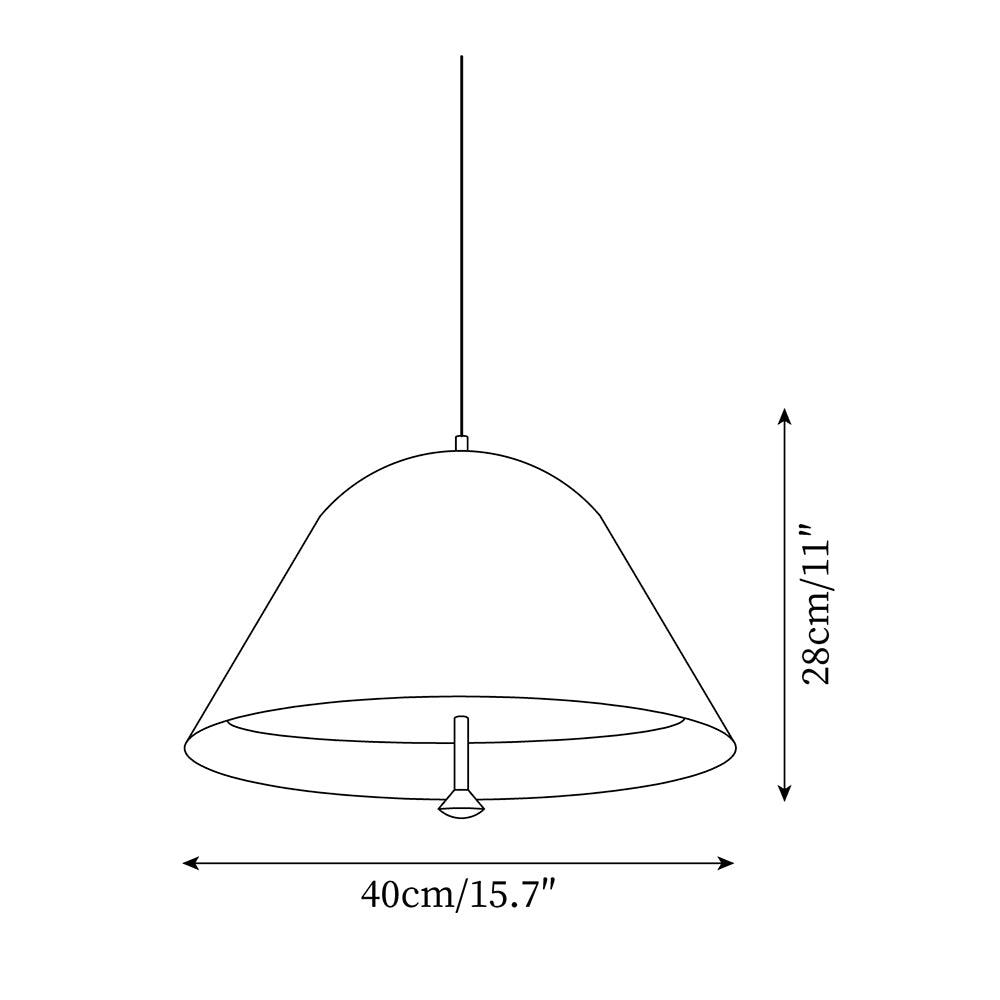 York Moderne minimalistische Pendelleuchte aus Metall-Letslighting
