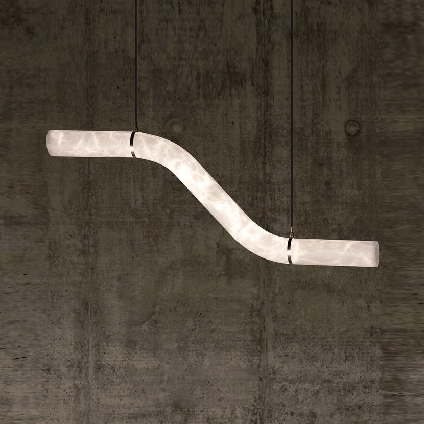 Errina Minimalist Premium Elegance Alabaster Pendant Light - Letslighting