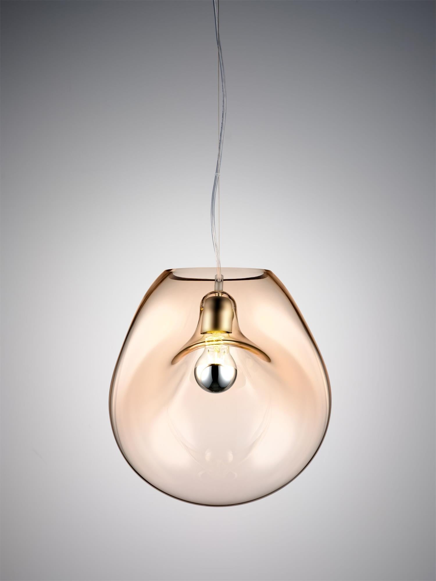 Lymara Schwarz Glas Pendelleuchte-Letslighting