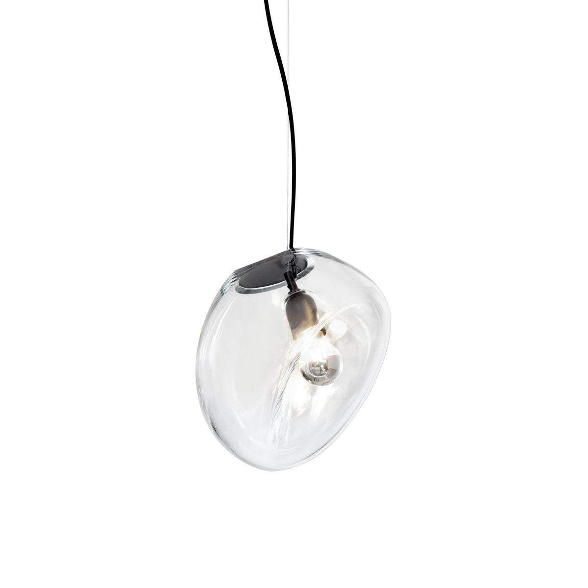 Lymara Schwarz Glas Pendelleuchte-Letslighting