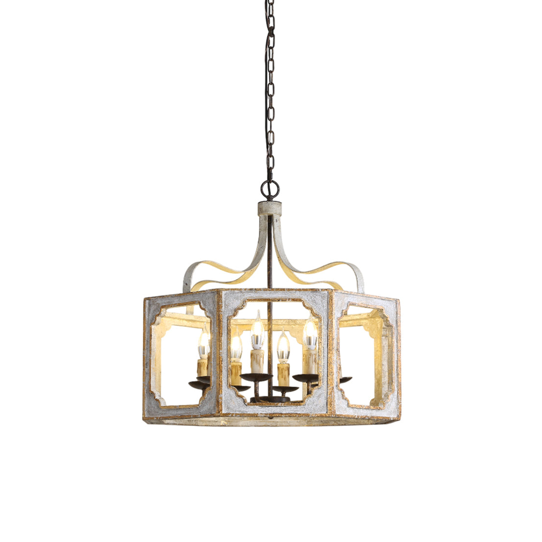 Virinira Landhaus Holz Pendelleuchte-Letslighting