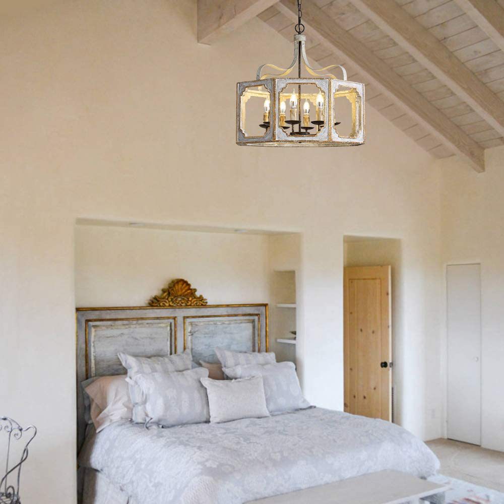 Virinira Landhaus Holz Pendelleuchte-Letslighting
