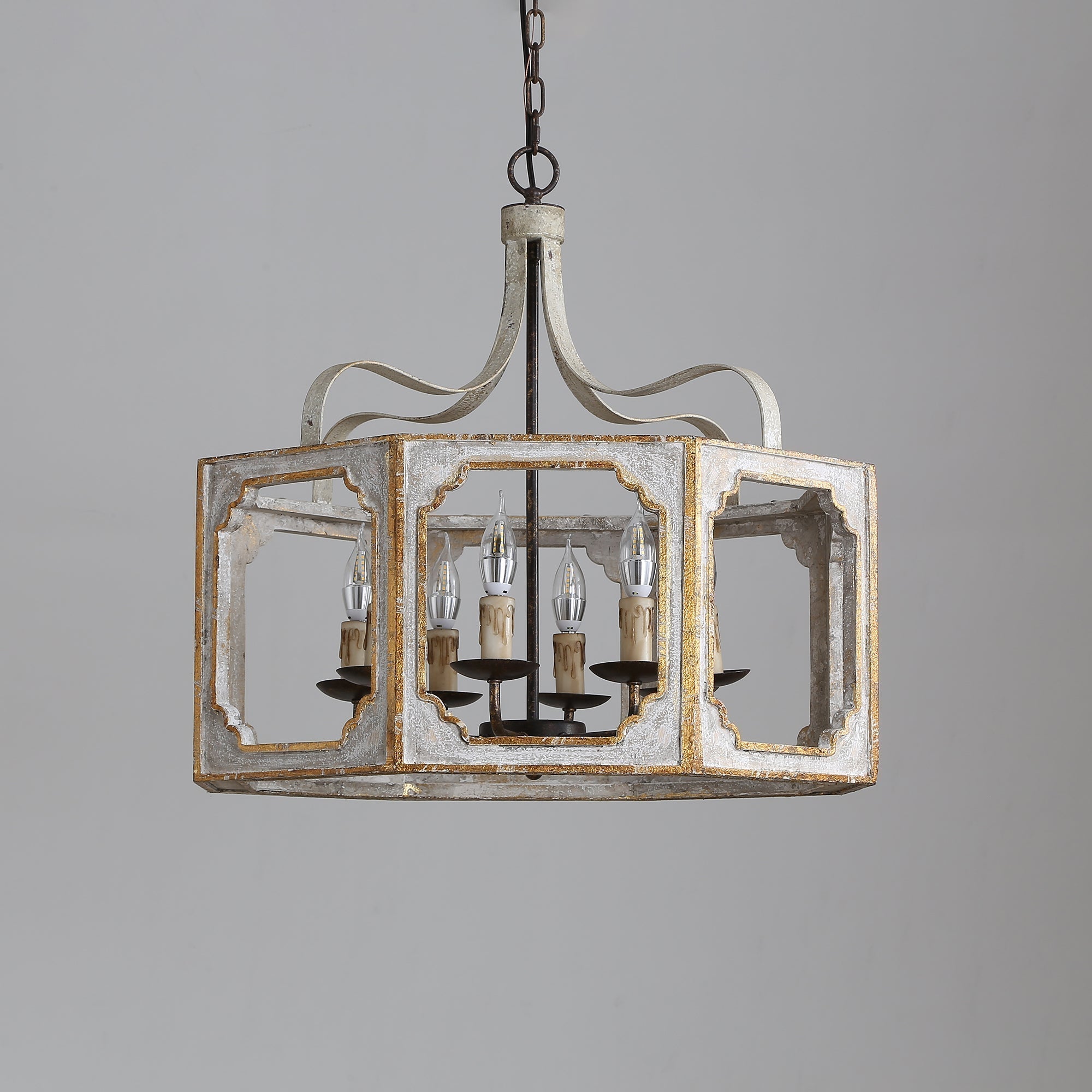 Virinira Landhaus Holz Pendelleuchte-Letslighting