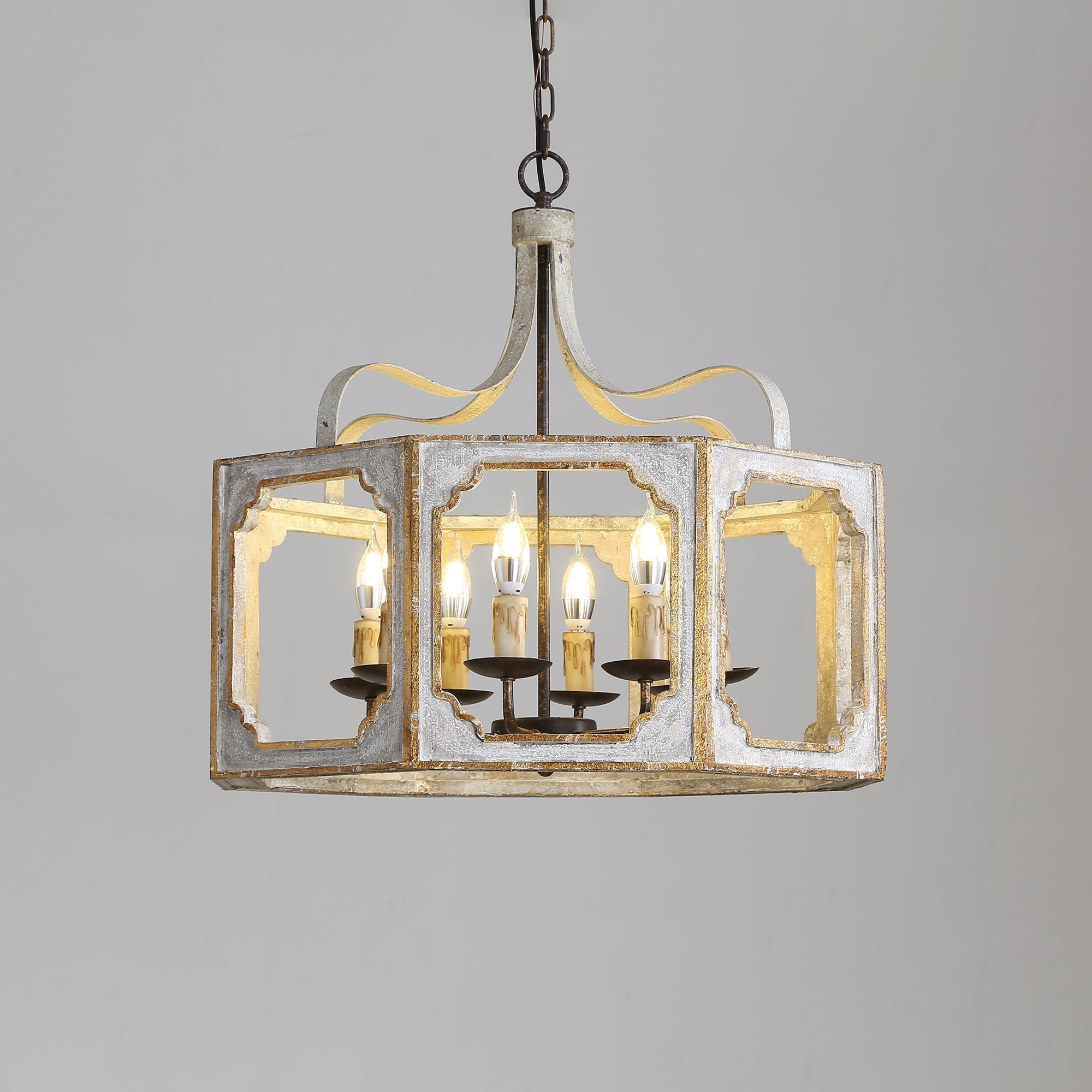 Virinira Landhaus Holz Pendelleuchte-Letslighting