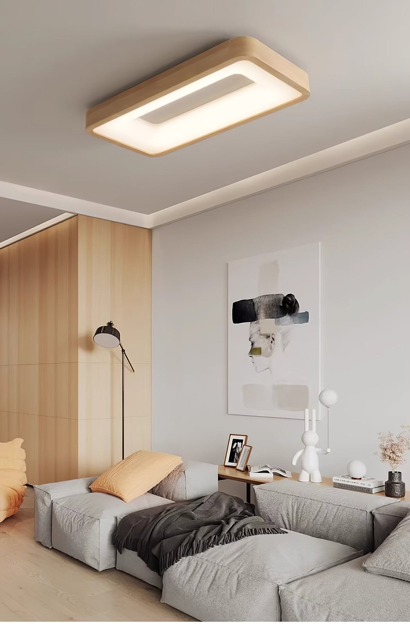 Uphae Moderne Minimalistische Deckenleuchte aus Holz-Letslighting