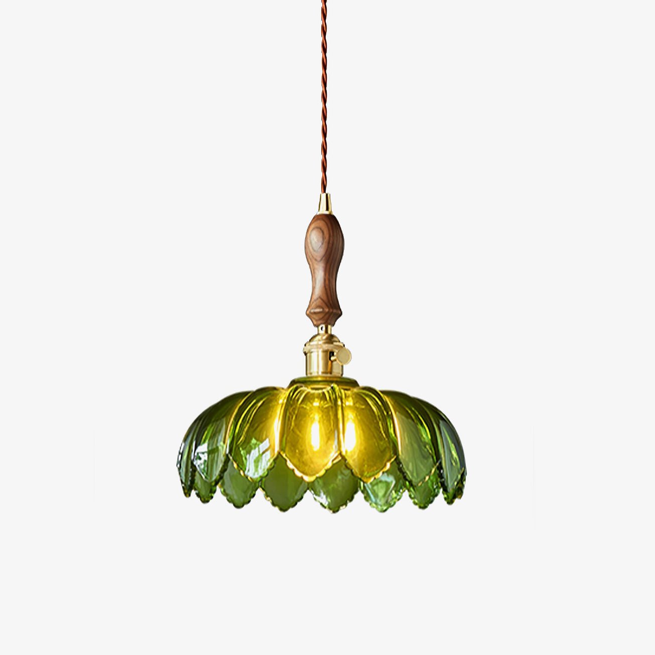 Fioracn Holz Lampe Luxus Pendelleuchte-Letslighting