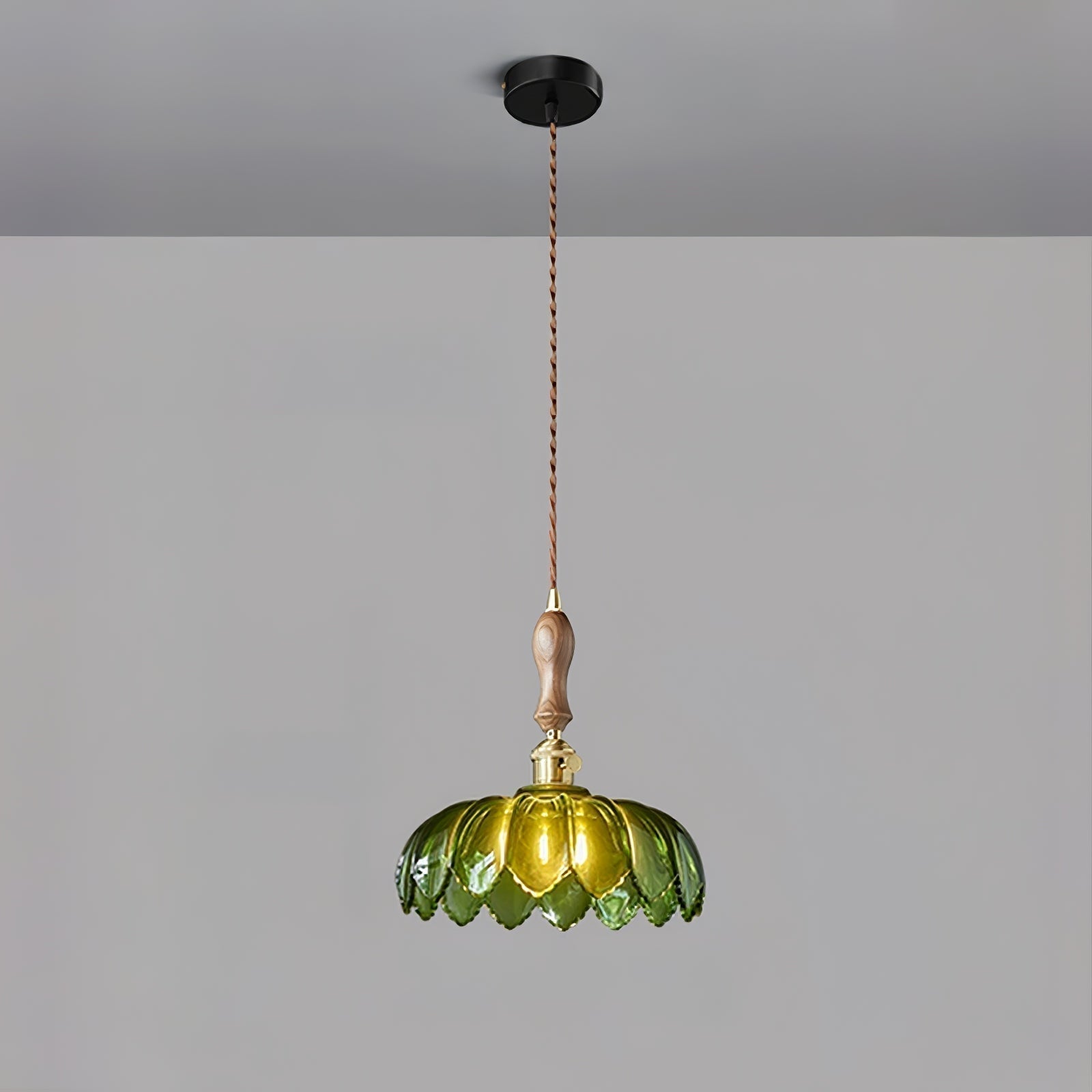 Fioracn Holz Lampe Luxus Pendelleuchte-Letslighting