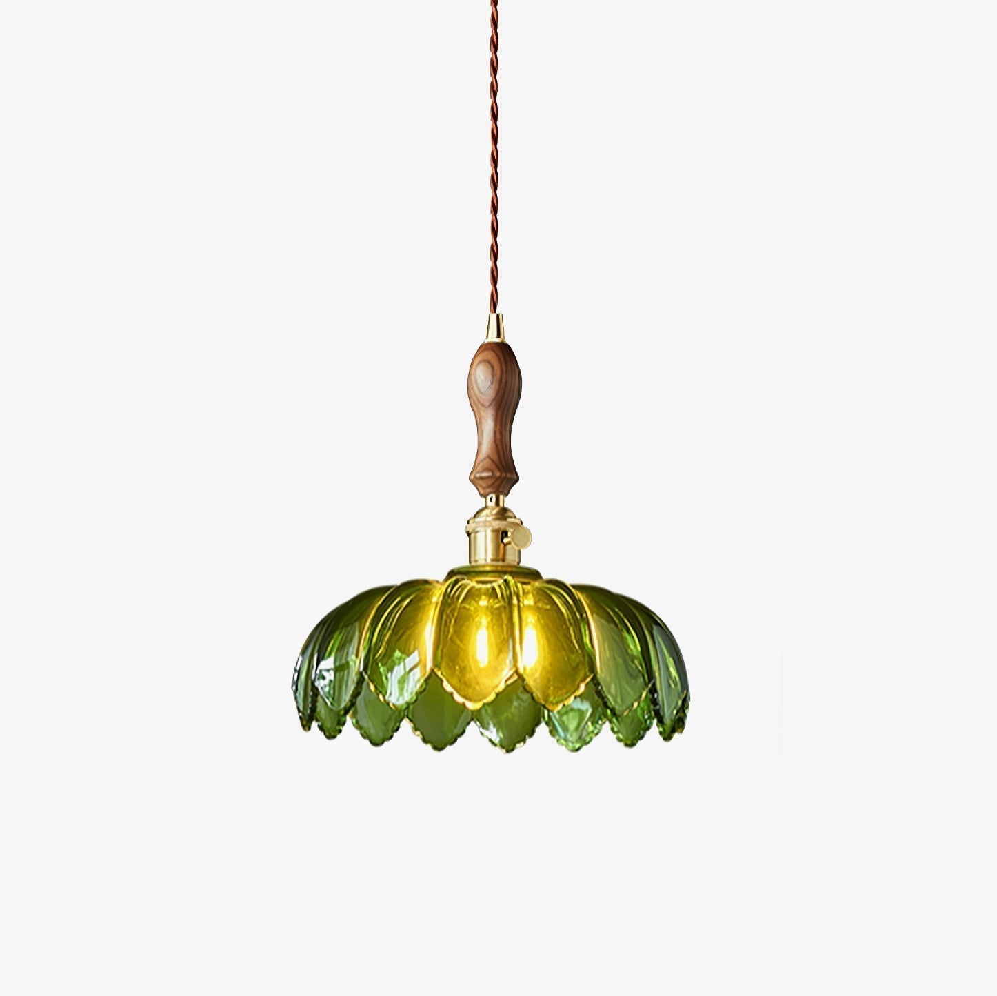 Fioracn Holz Lampe Luxus Pendelleuchte-Letslighting