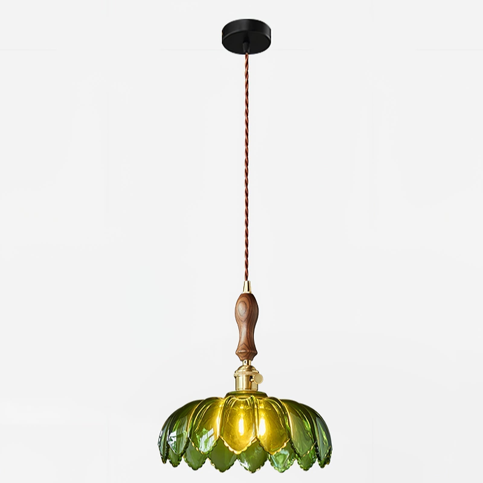 Fioracn Holz Lampe Luxus Pendelleuchte-Letslighting