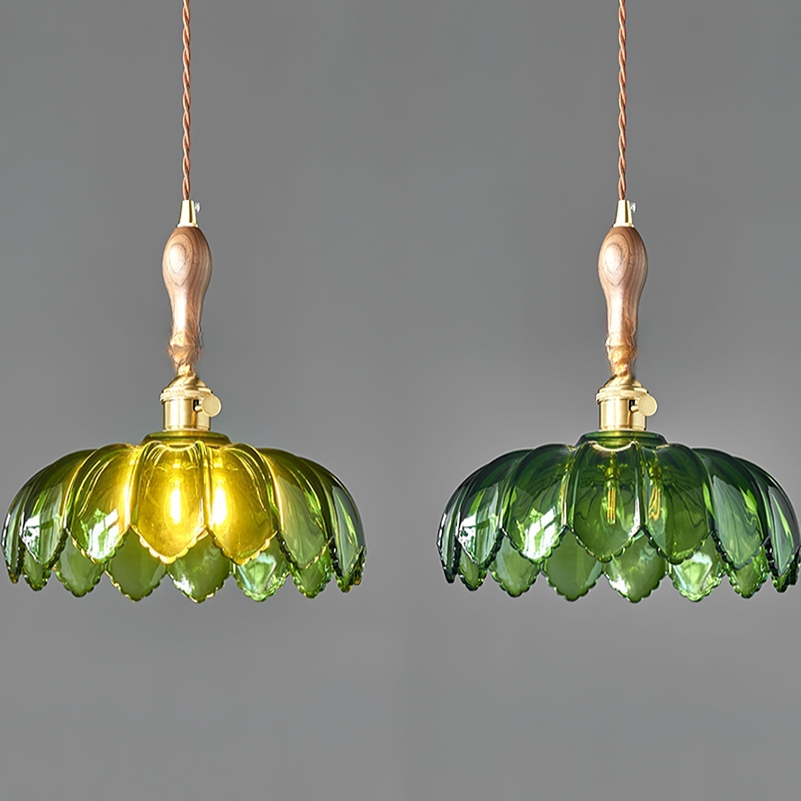 Fioracn Holz Lampe Luxus Pendelleuchte-Letslighting