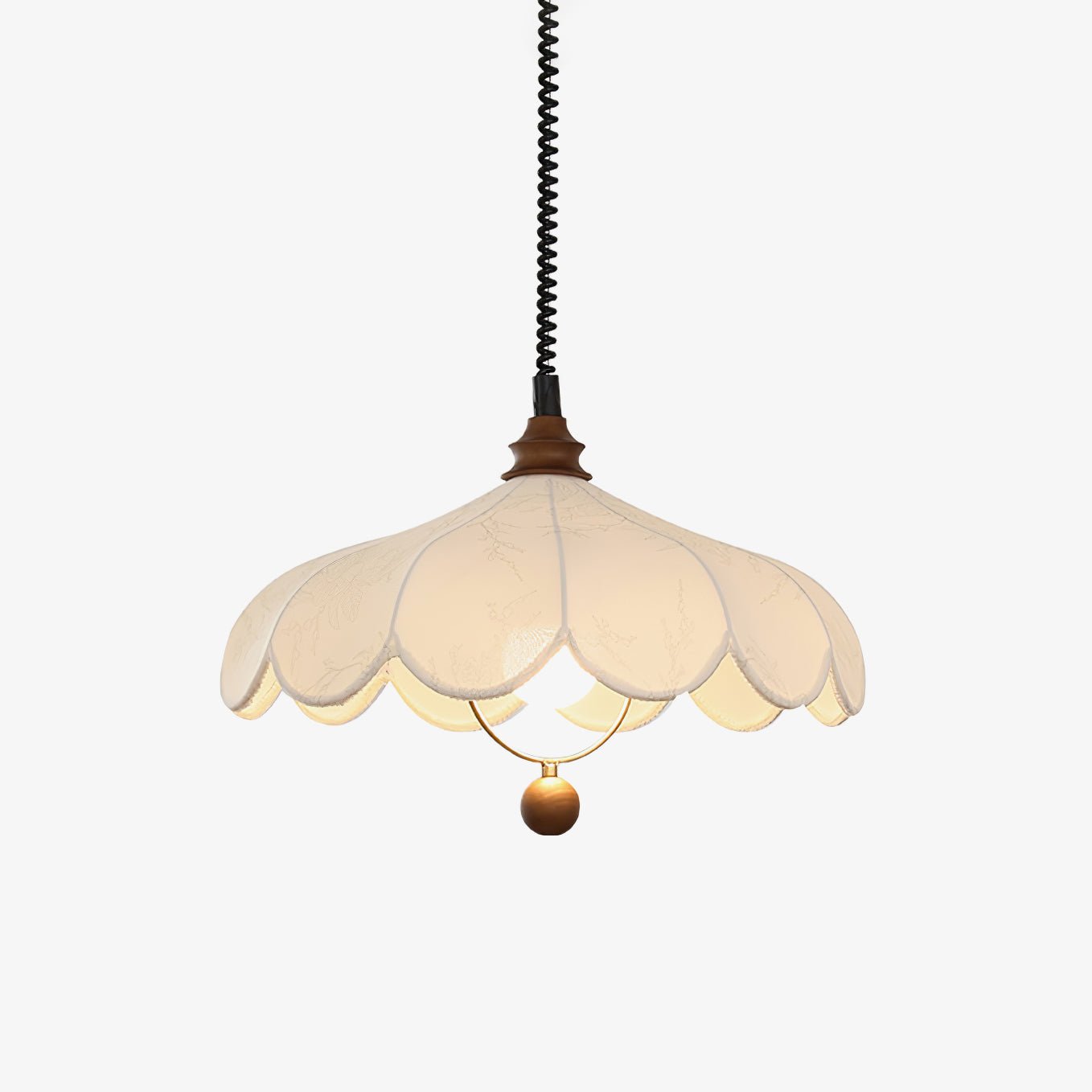Solarn Stoff & Holz Pendelleuchte-Letslighting