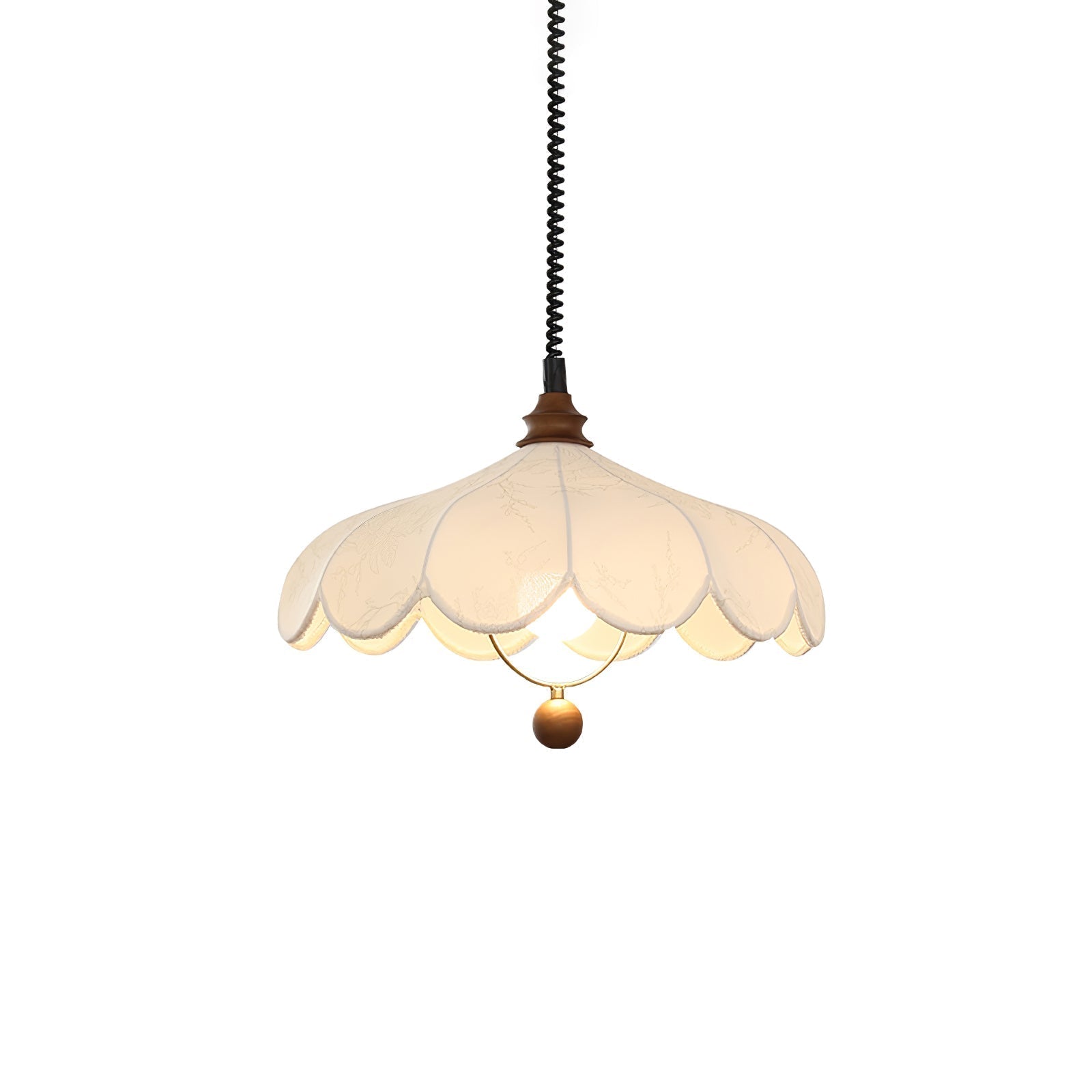 Solarn Stoff & Holz Pendelleuchte-Letslighting