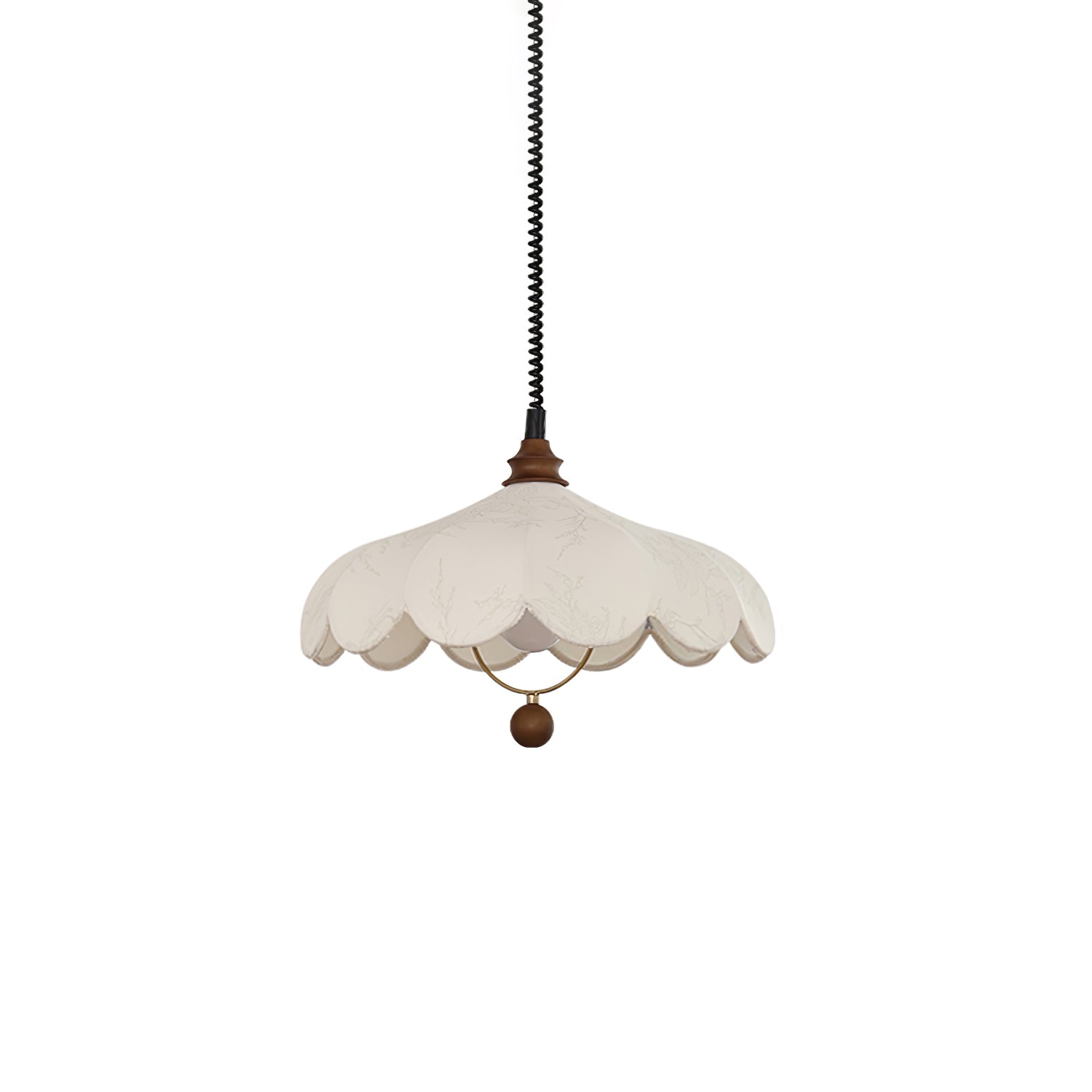 Solarn Stoff & Holz Pendelleuchte-Letslighting