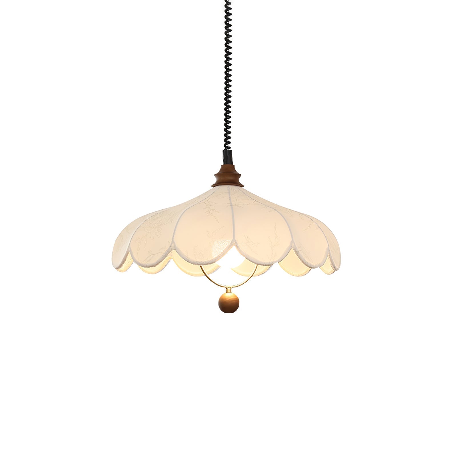 Solarn Stoff & Holz Pendelleuchte-Letslighting