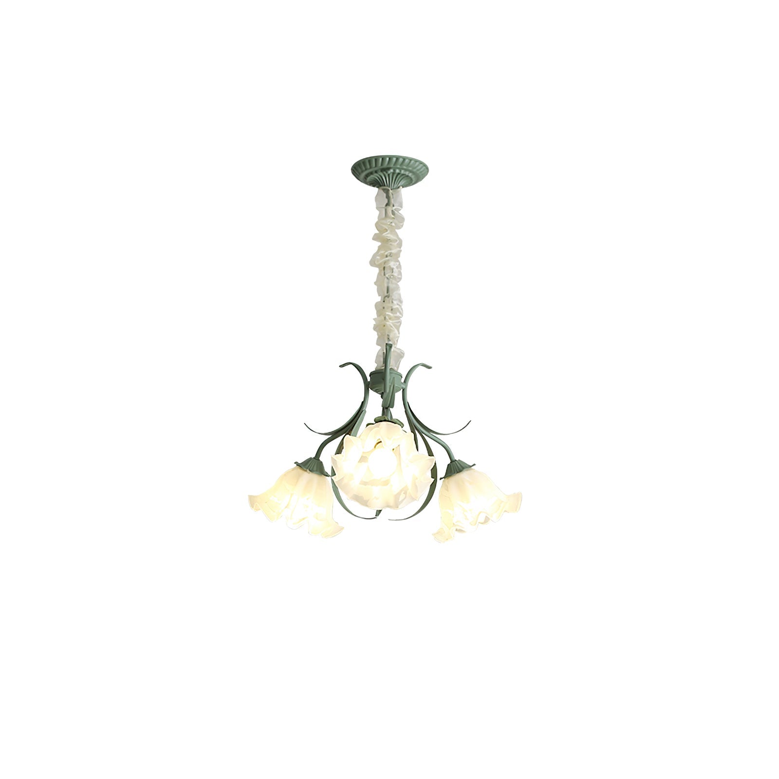 Lustra Kronleuchter Blume mit Blütenblättern und Blättern-Letslighting