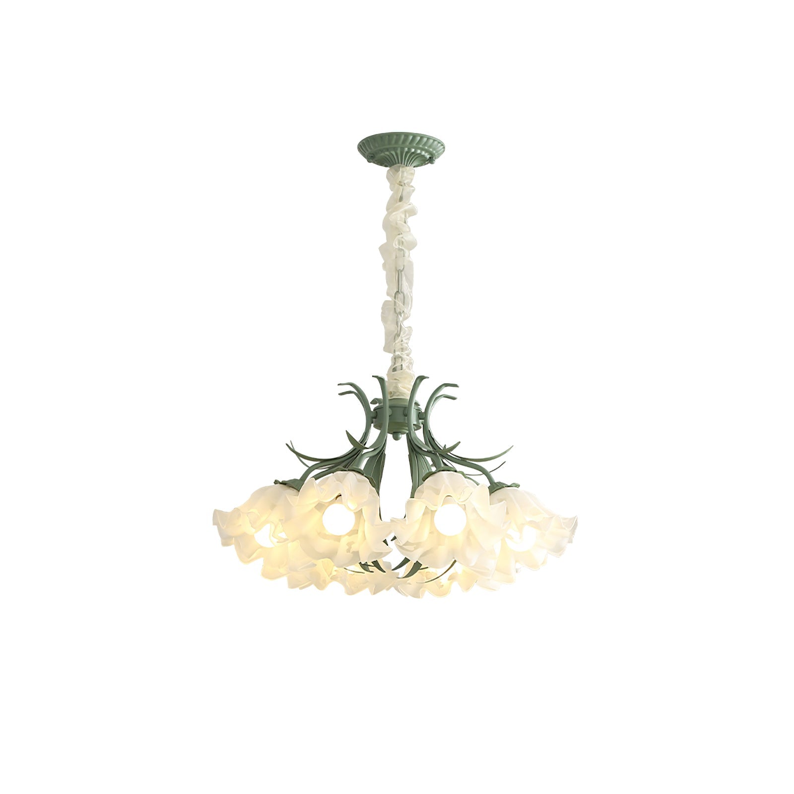 Lustra Kronleuchter Blume mit Blütenblättern und Blättern-Letslighting