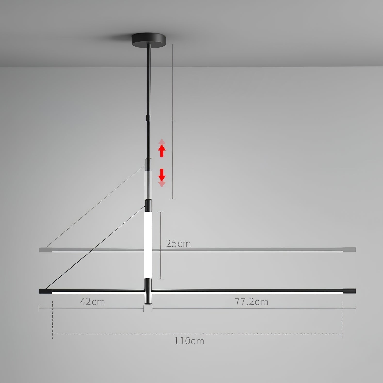 Araeyra Moderne Minimalistische Lineare Pendelleuchte-Letslighting