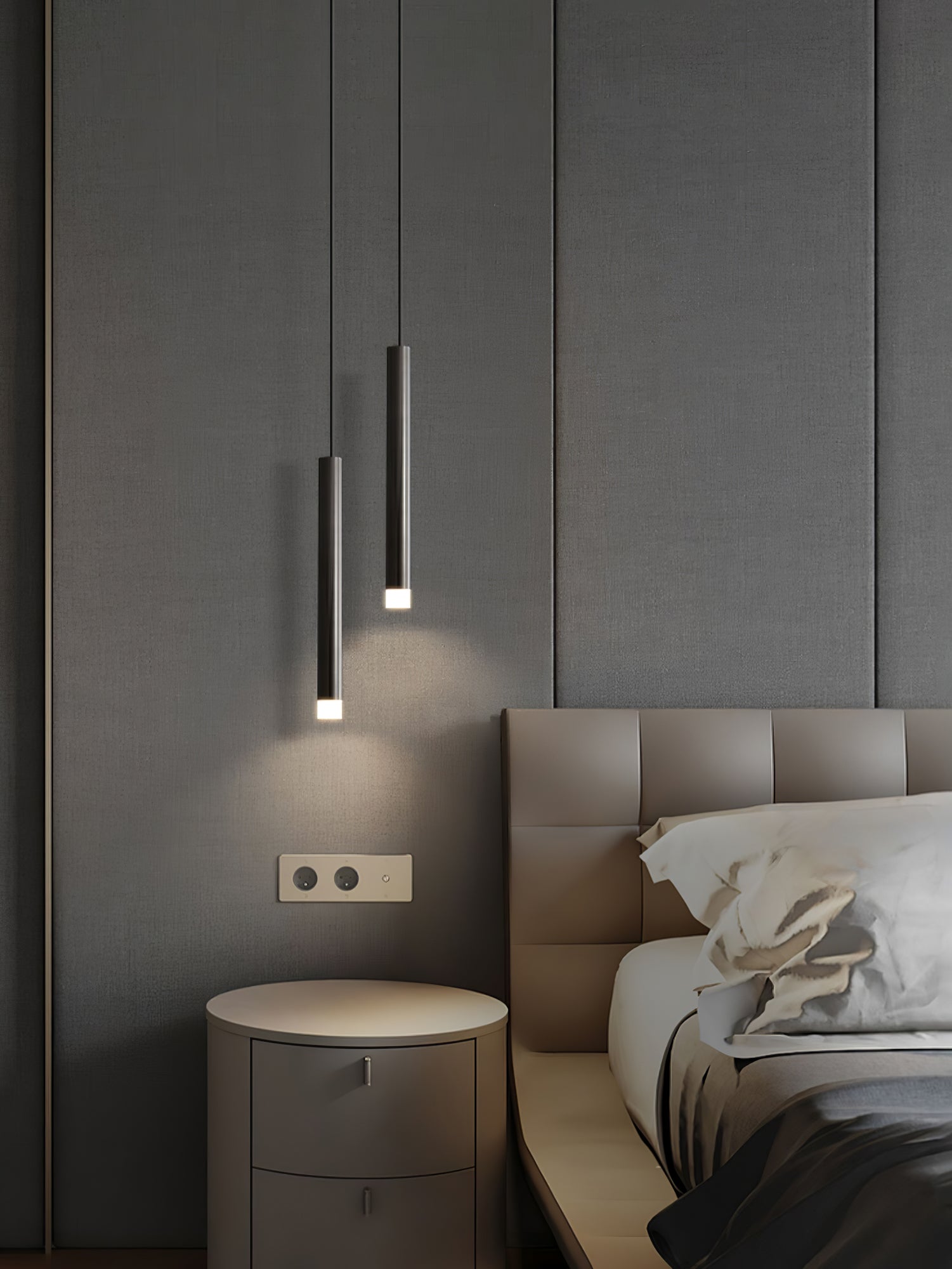 Cetheel Moderne Minimalistische Pendelleuchte aus Messing und Kunststoff-Letslighting