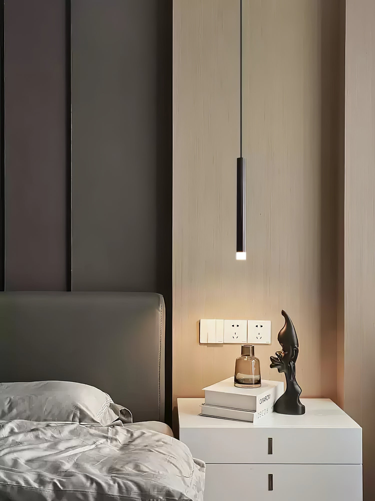 Cetheel Moderne Minimalistische Pendelleuchte aus Messing und Kunststoff-Letslighting