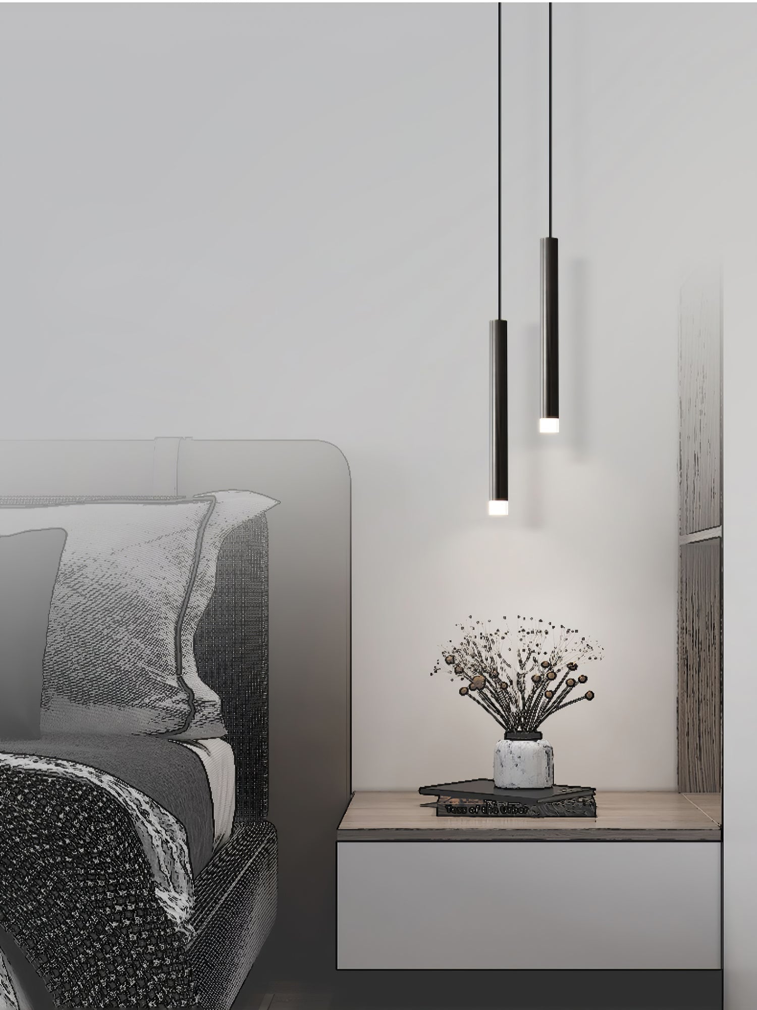 Cetheel Moderne Minimalistische Pendelleuchte aus Messing und Kunststoff-Letslighting