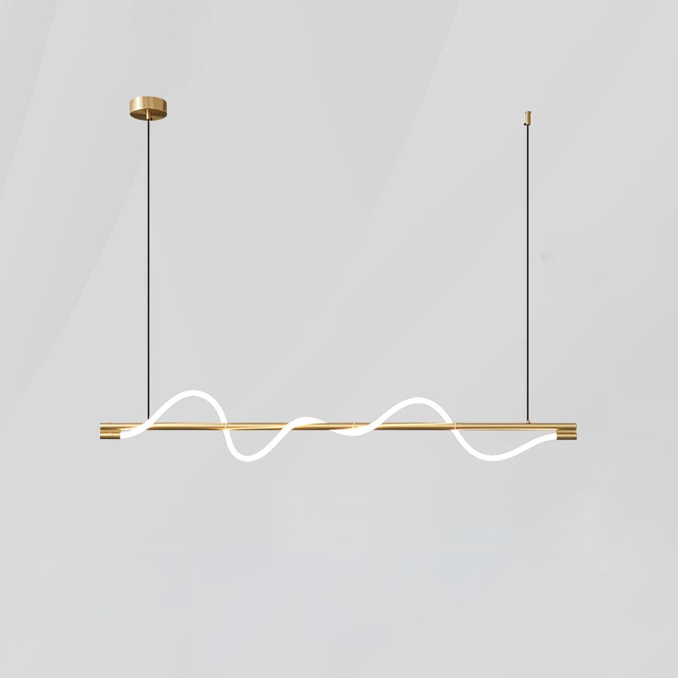 Linear Curve Island Pendant Lamp - Blowlighting