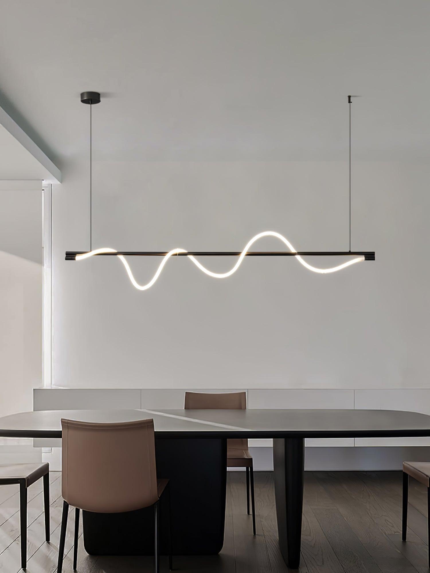 Linear Curve Island Pendant Lamp - Blowlighting