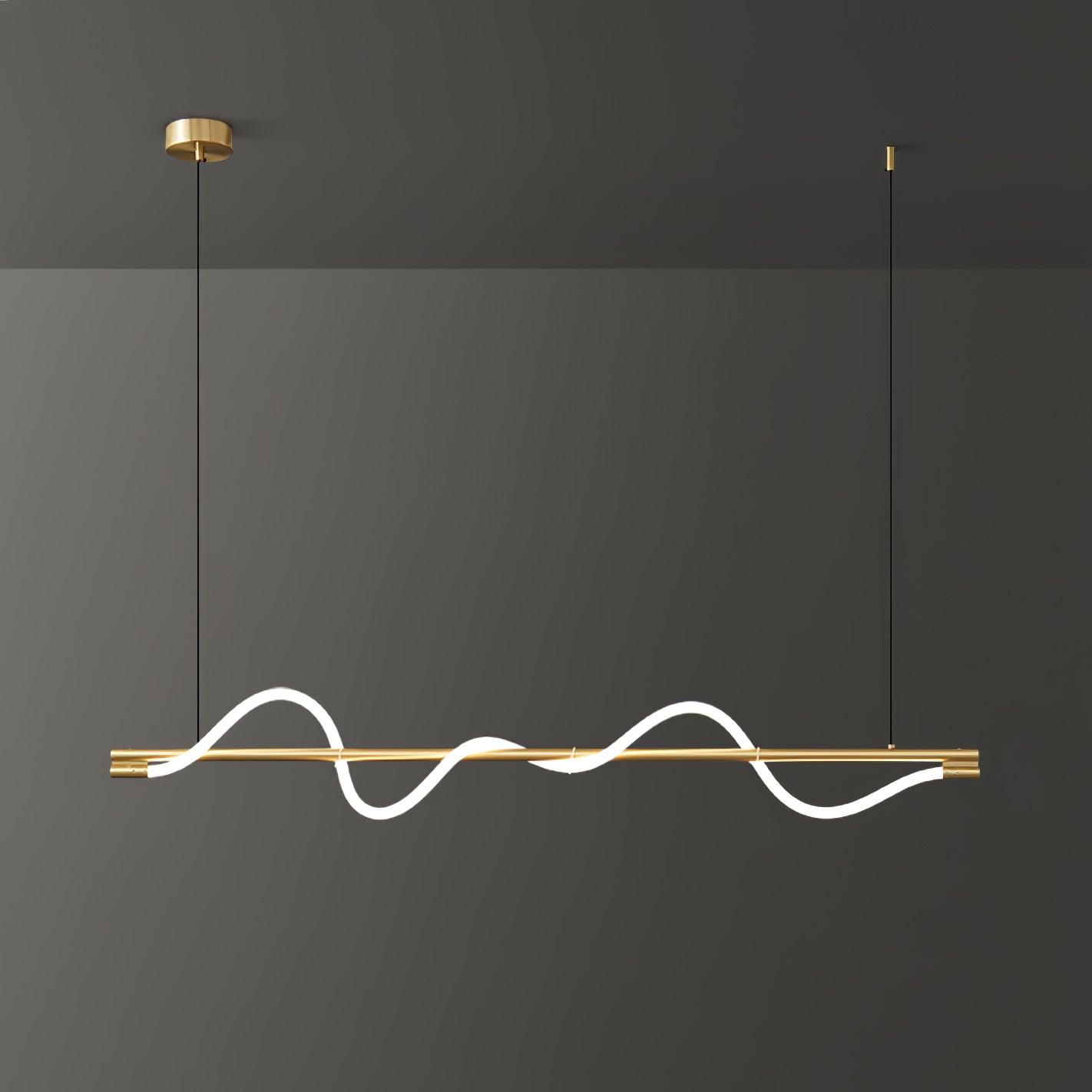 Linear Curve Island Pendant Lamp - Blowlighting