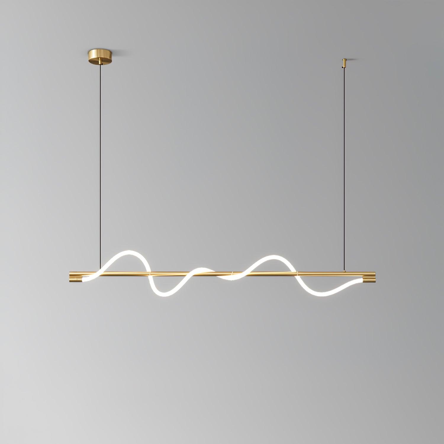 Linear Curve Island Pendant Lamp - Blowlighting