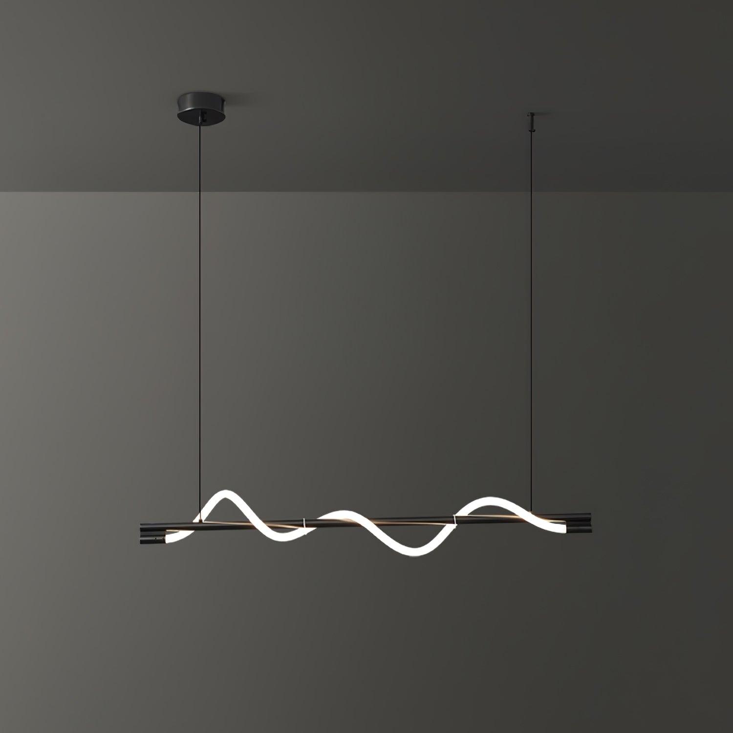 Linear Curve Island Pendant Lamp - Blowlighting