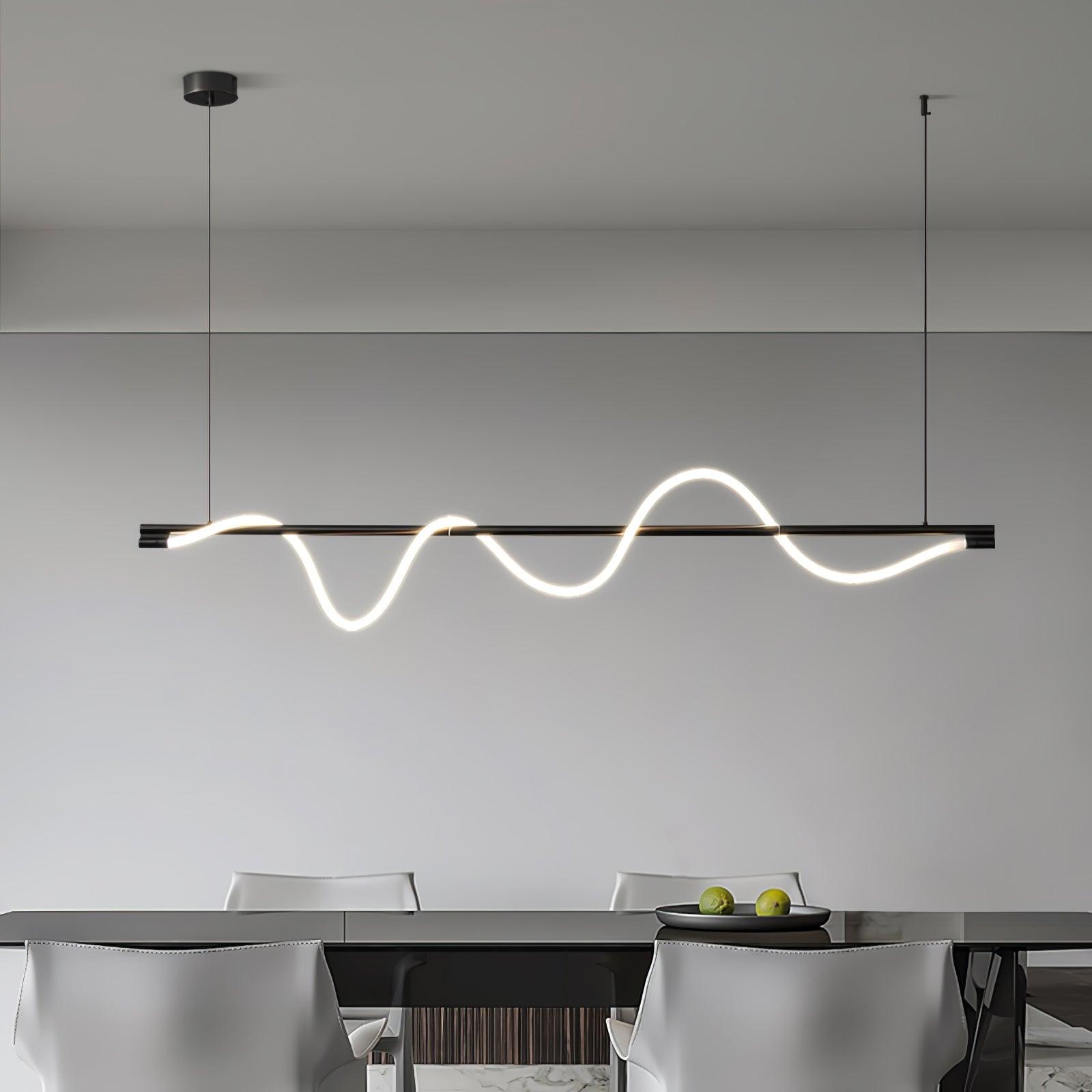 Linear Curve Island Pendant Lamp - Blowlighting