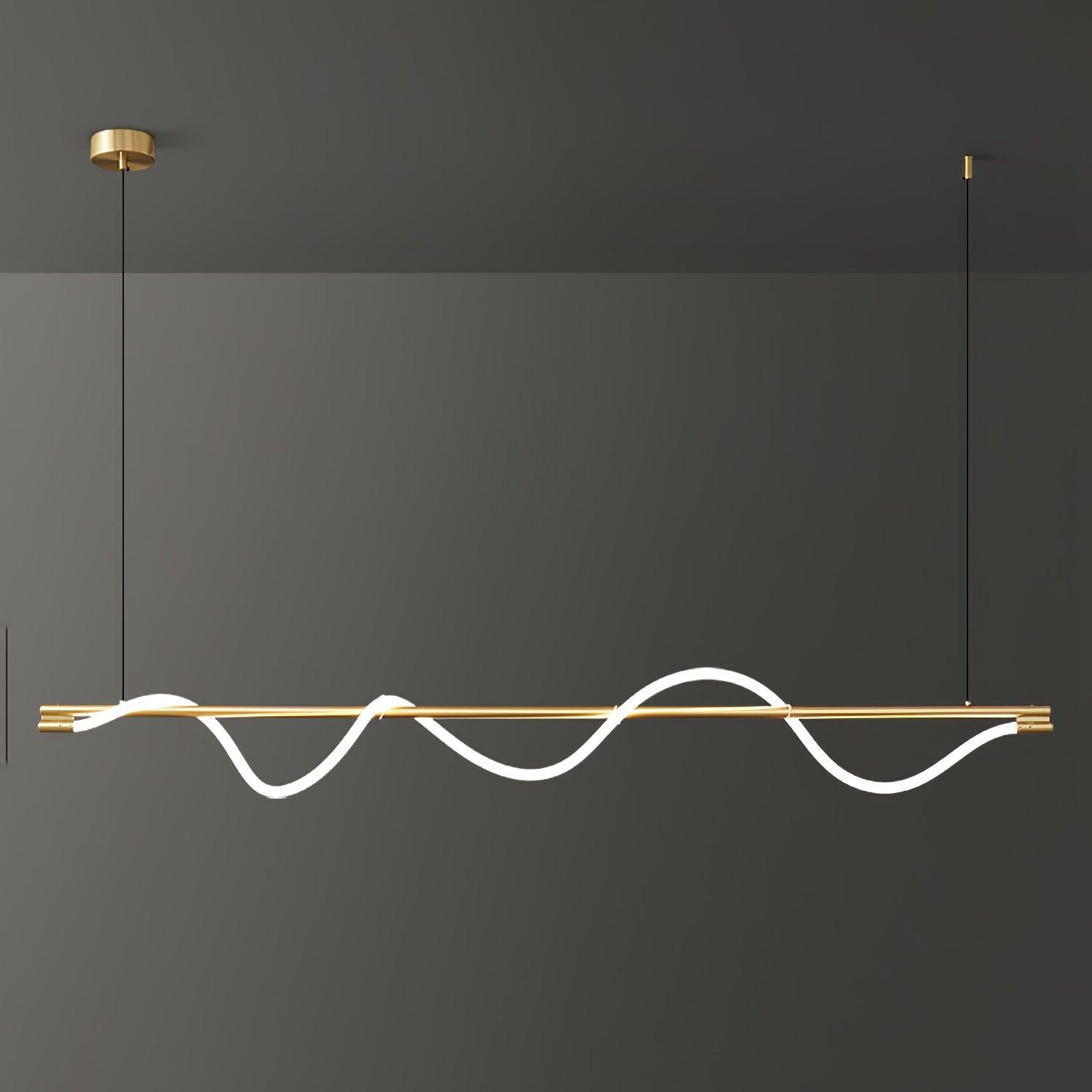 Linear Curve Island Pendant Lamp - Blowlighting