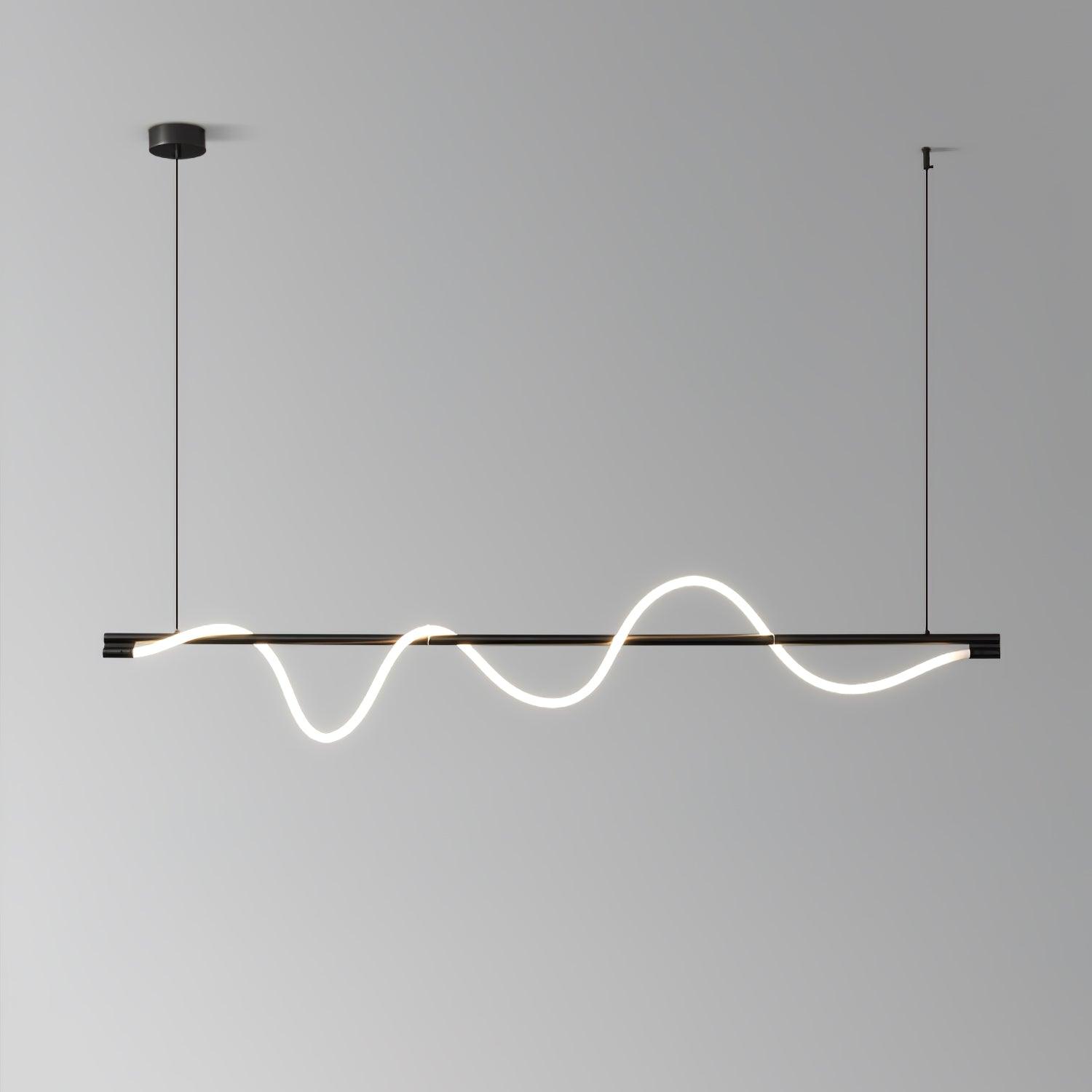 Linear Curve Island Pendant Lamp - Blowlighting
