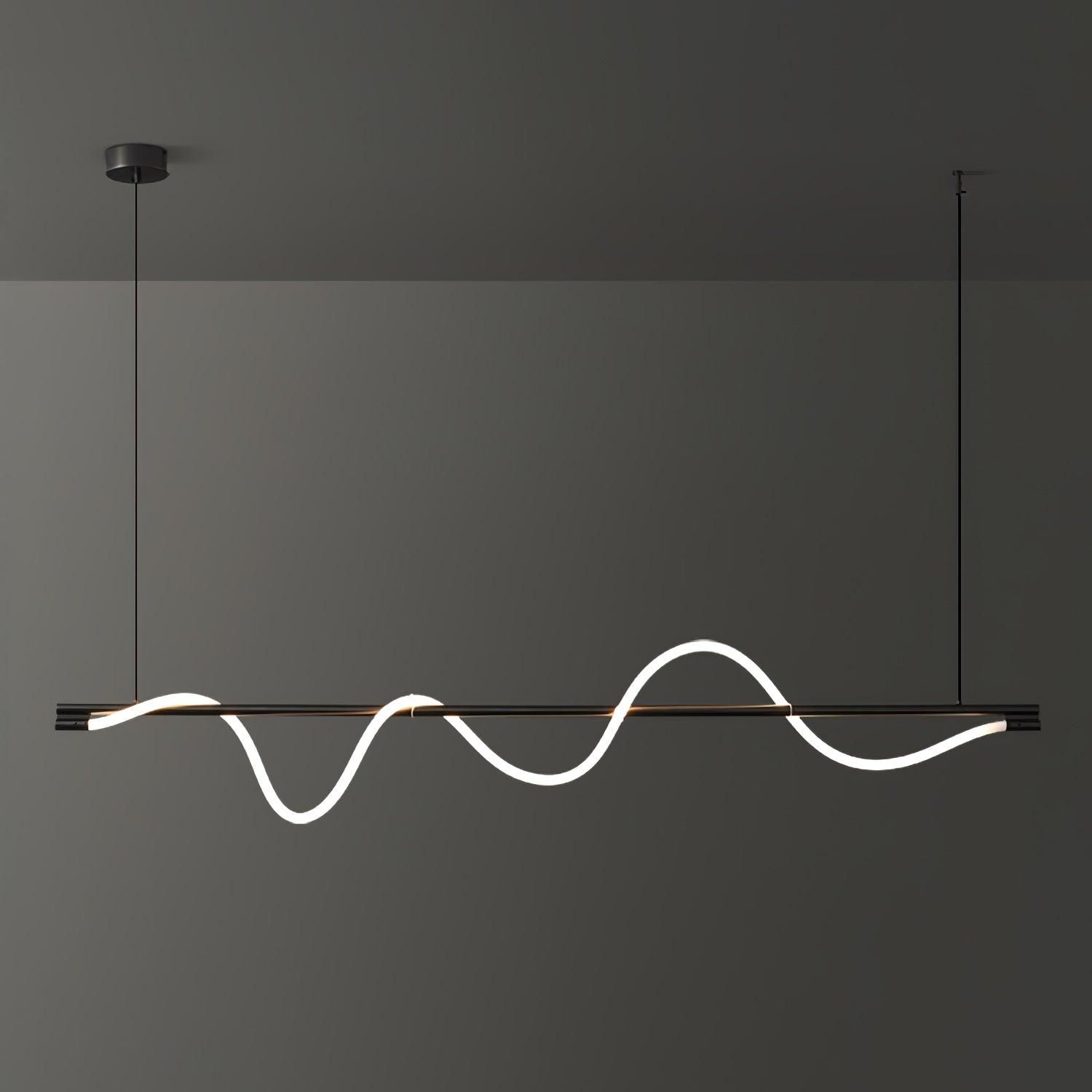 Linear Curve Island Pendant Lamp - Blowlighting