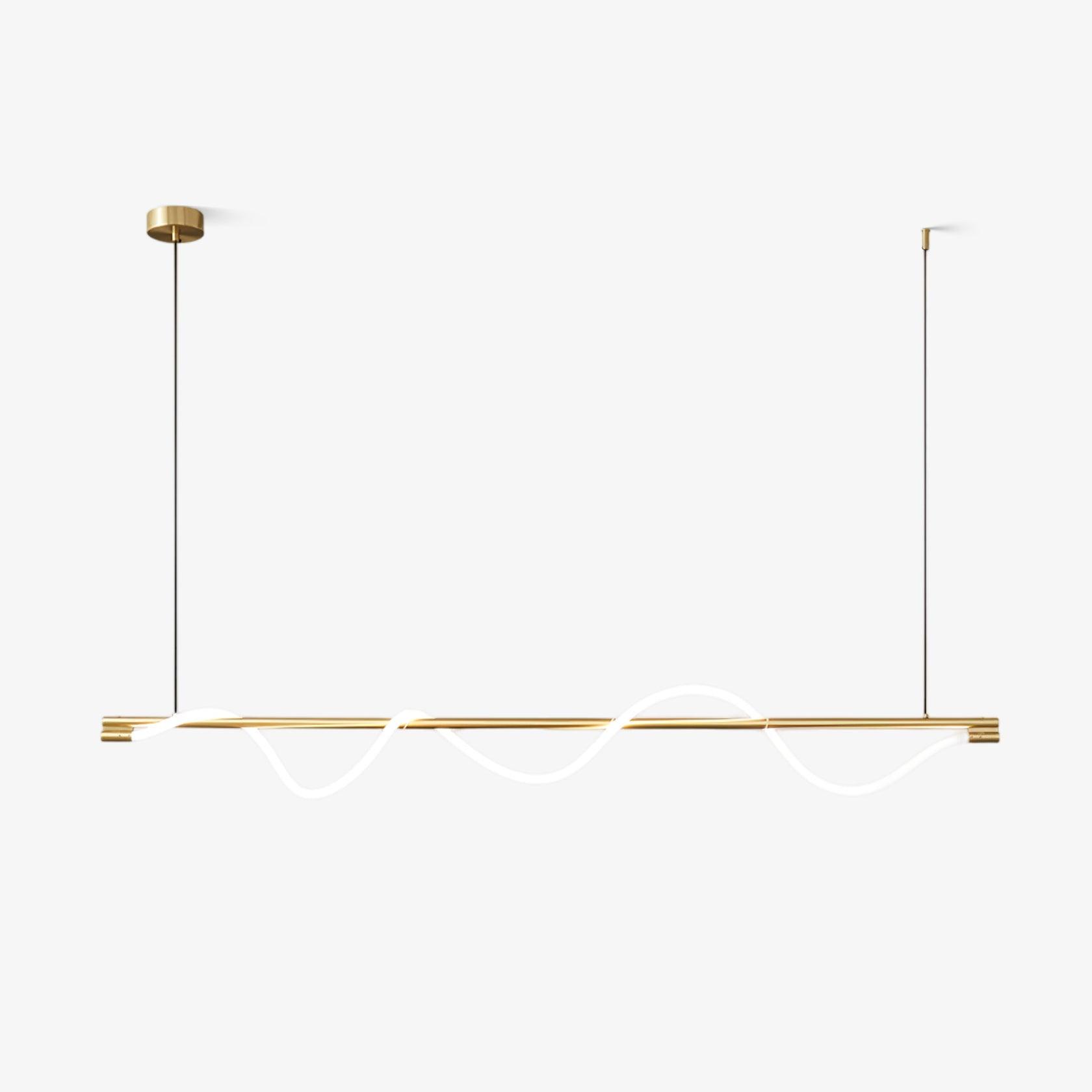 Linear Curve Island Pendant Lamp - Blowlighting