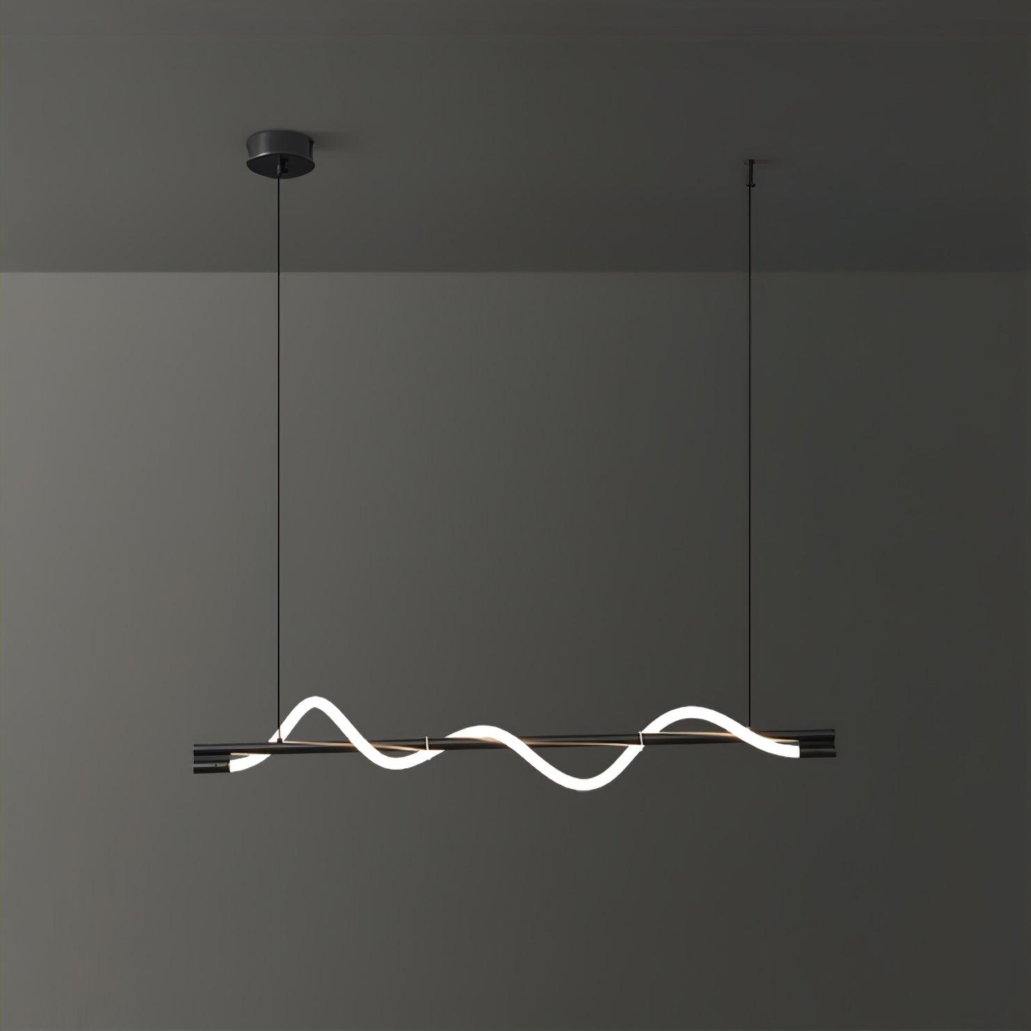 Linear Curve Island Pendant Lamp - Blowlighting