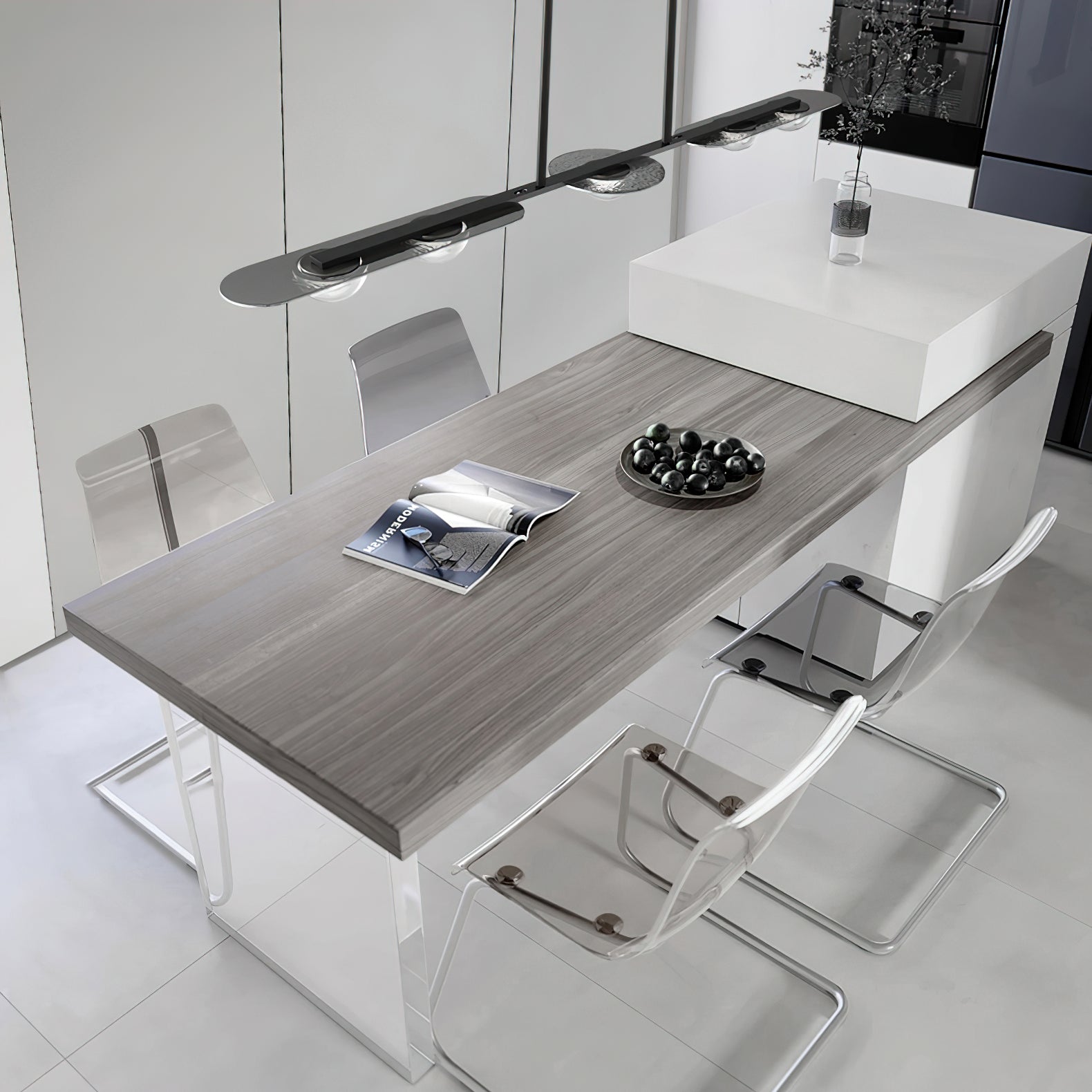Aurora Pendelleuchte Linear Glas Minimalistisch-Letslighting