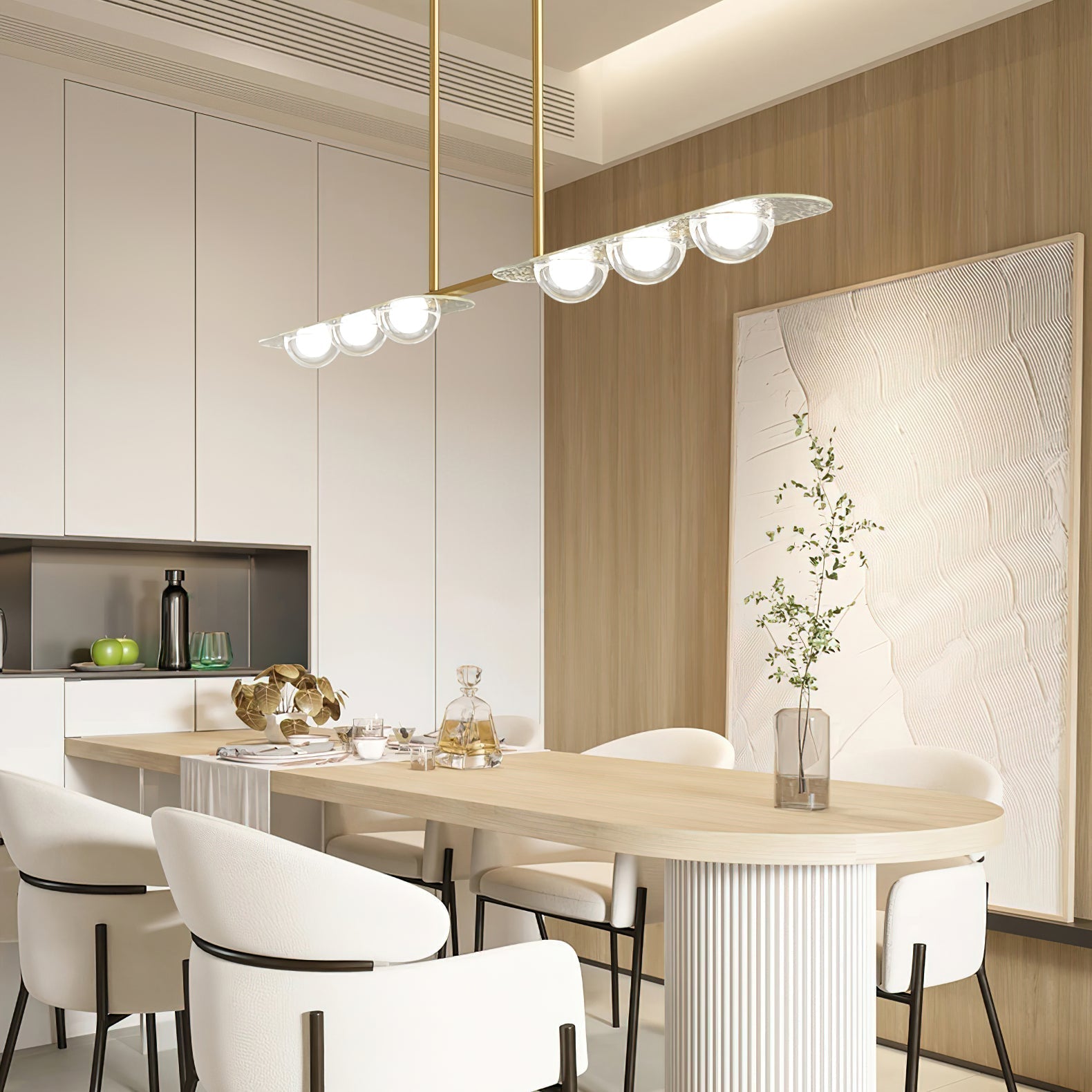Aurora Pendelleuchte Linear Glas Minimalistisch-Letslighting