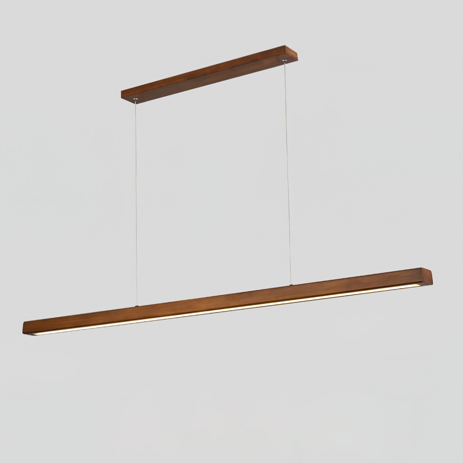 Elowen Linear Minimalistisch Holz Pendelleuchte Leuchte-Letslighting