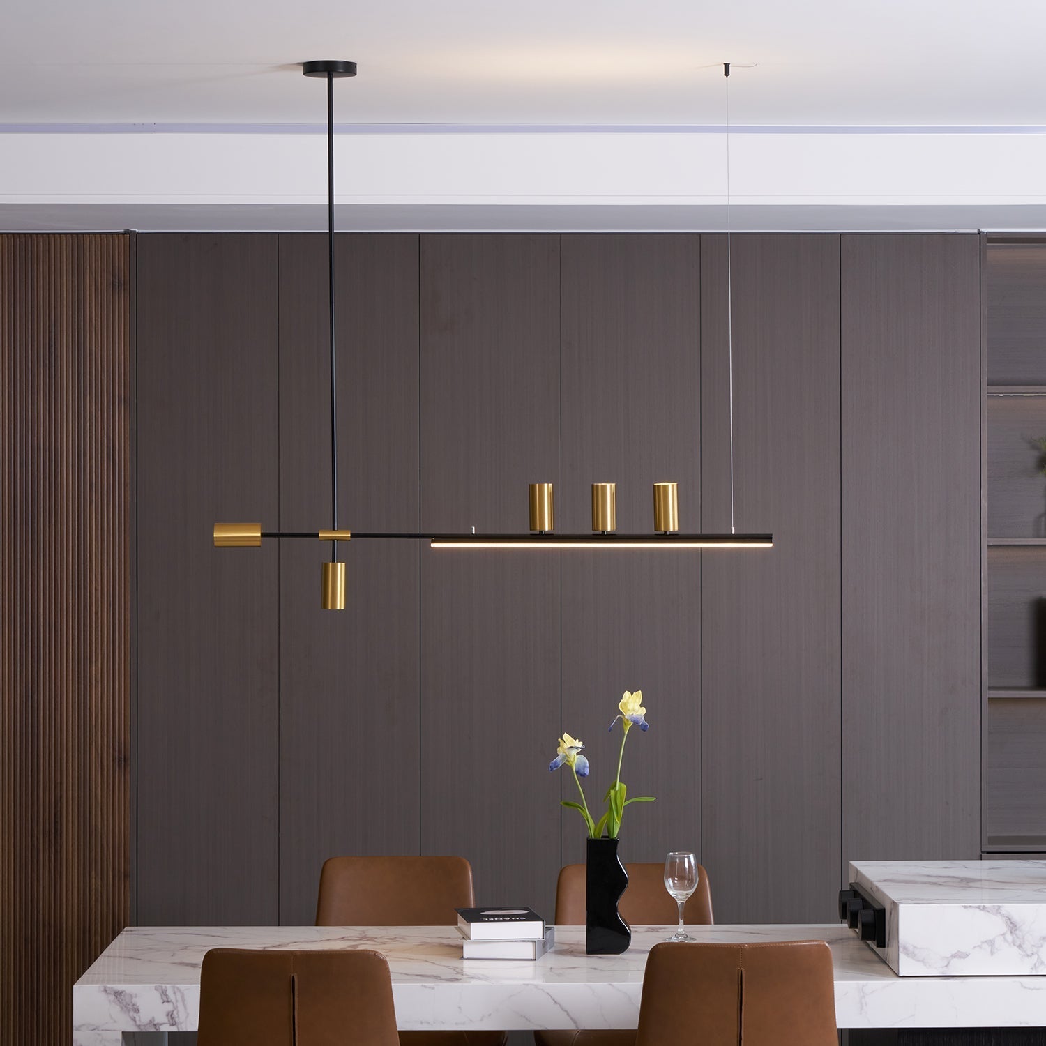 Emirel Modern Minimalistisch Linear Insel Pendelleuchte Lampe-Letslighting