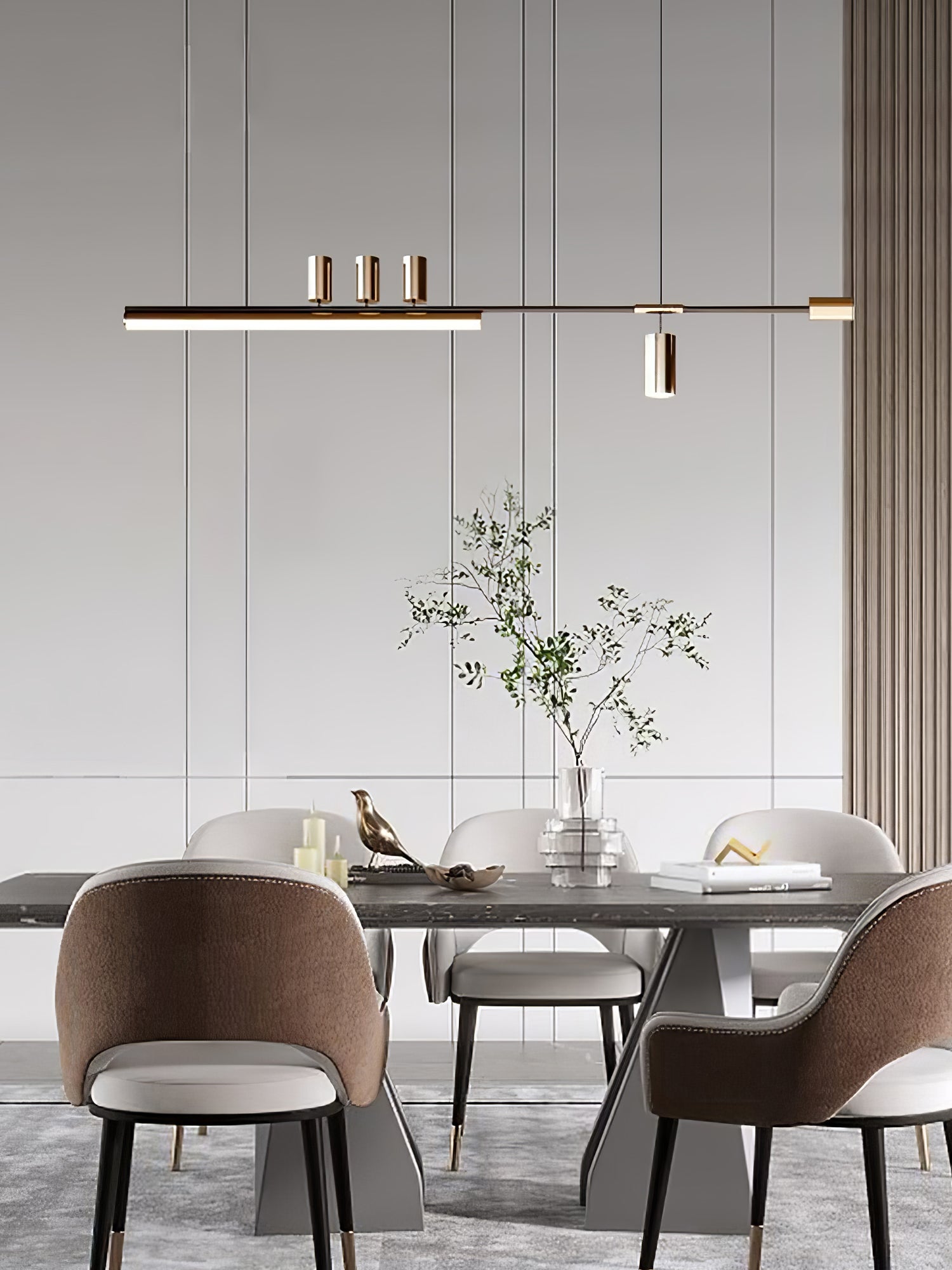 Emirel Modern Minimalistisch Linear Insel Pendelleuchte Lampe-Letslighting