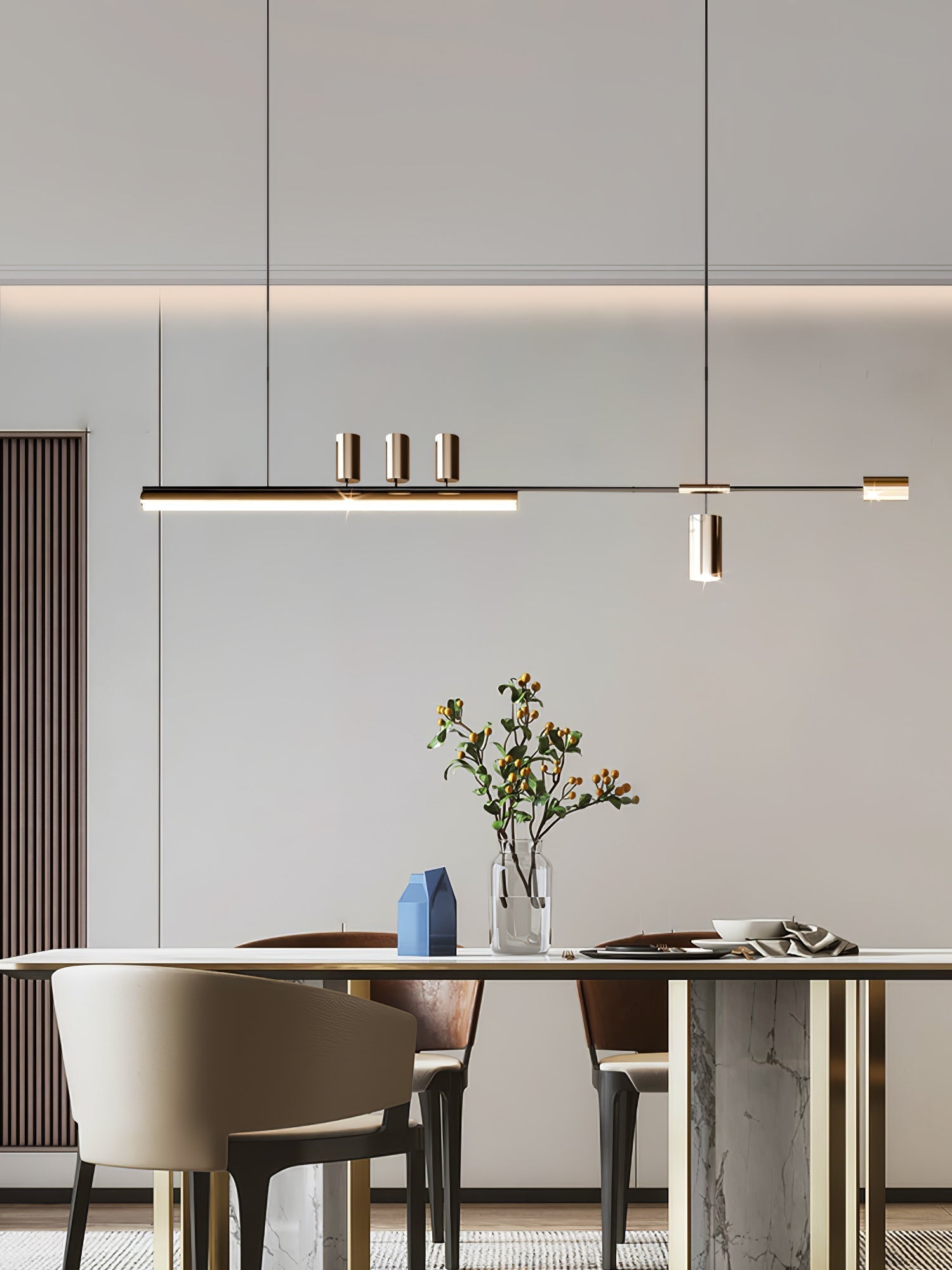 Emirel Modern Minimalistisch Linear Insel Pendelleuchte Lampe-Letslighting