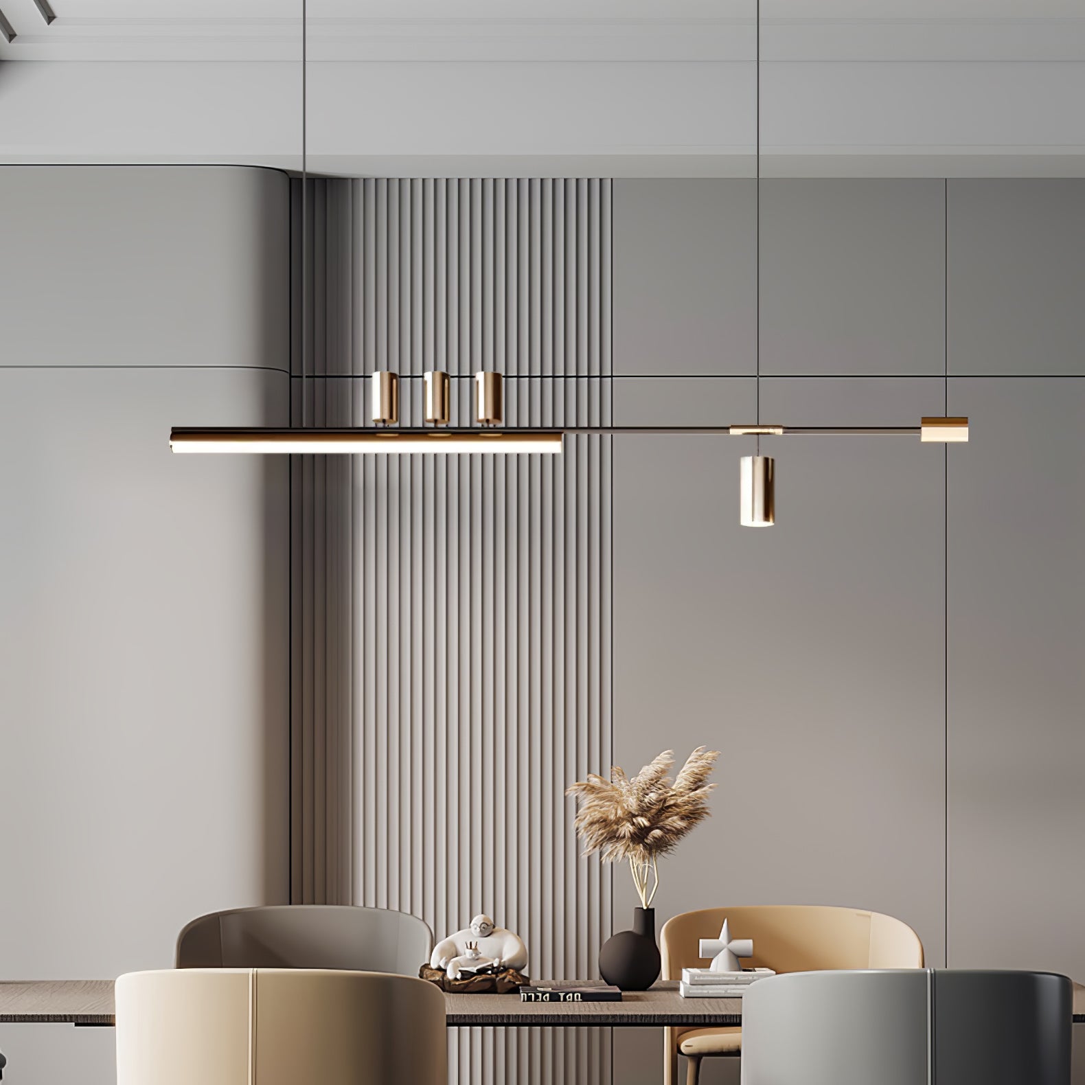 Emirel Modern Minimalistisch Linear Insel Pendelleuchte Lampe-Letslighting
