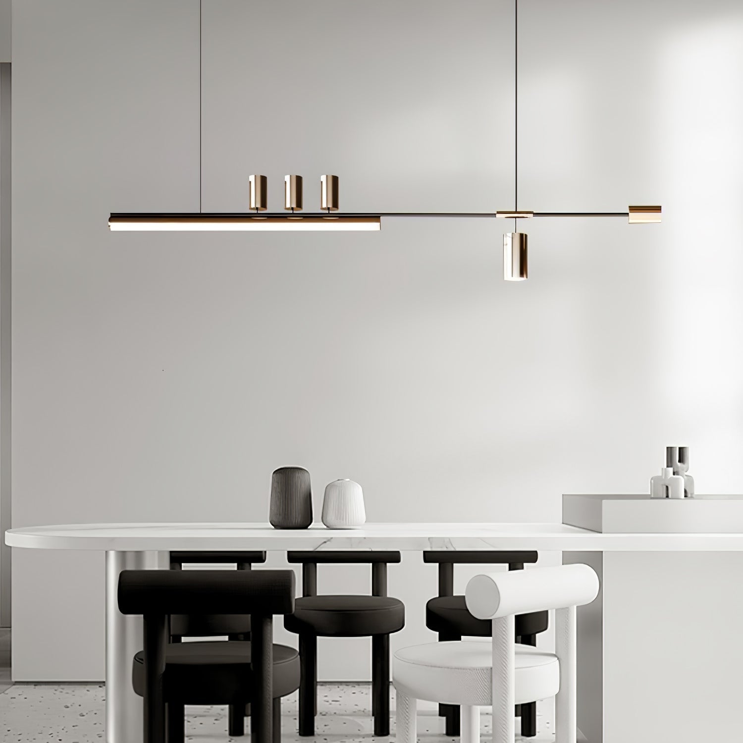 Emirel Modern Minimalistisch Linear Insel Pendelleuchte Lampe-Letslighting