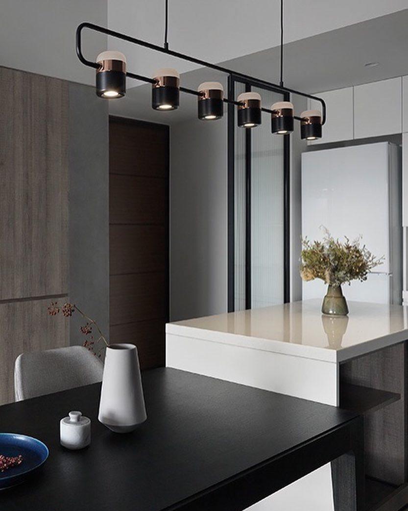 Solara Pendelleuchte Verstellbares Glas mit Messing-Letslighting