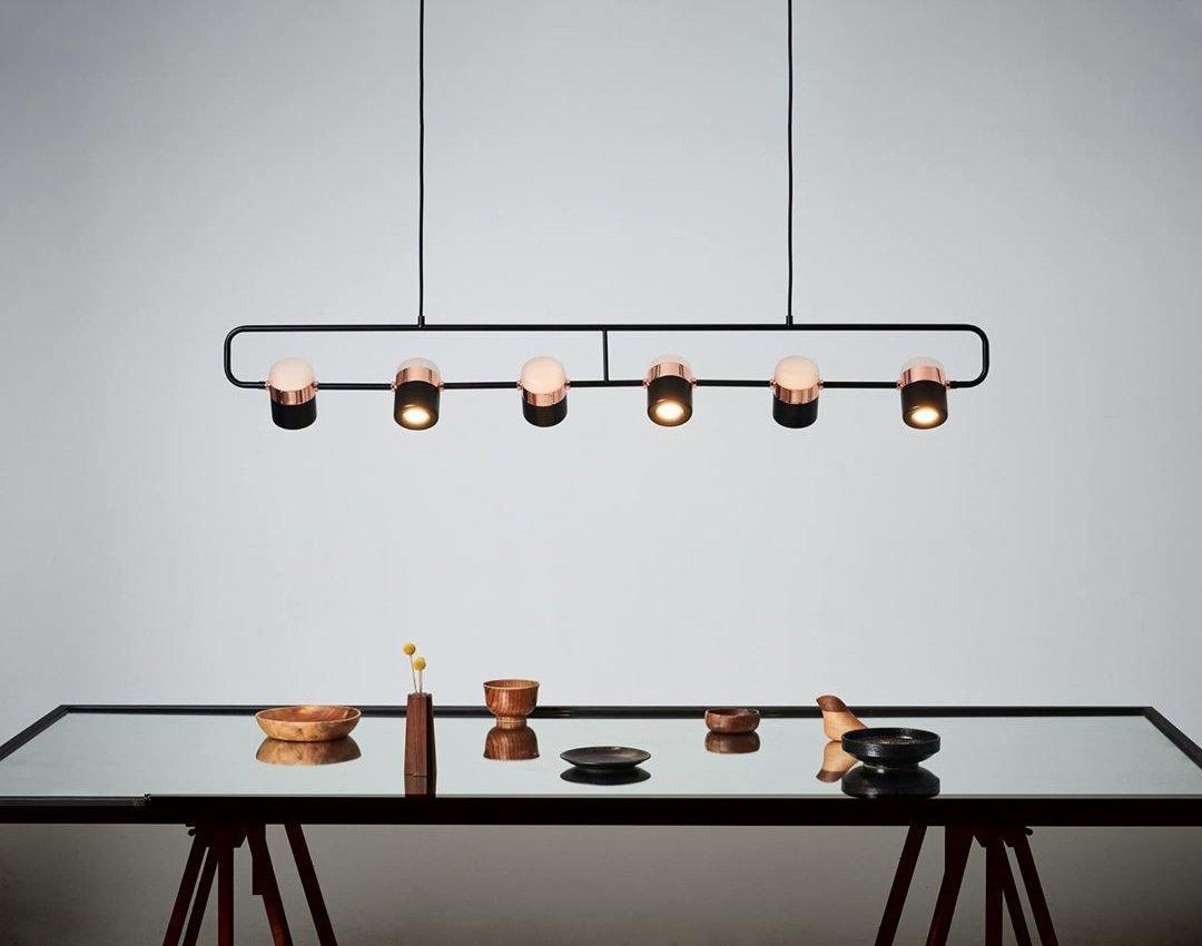 Solara Pendelleuchte Verstellbares Glas mit Messing-Letslighting