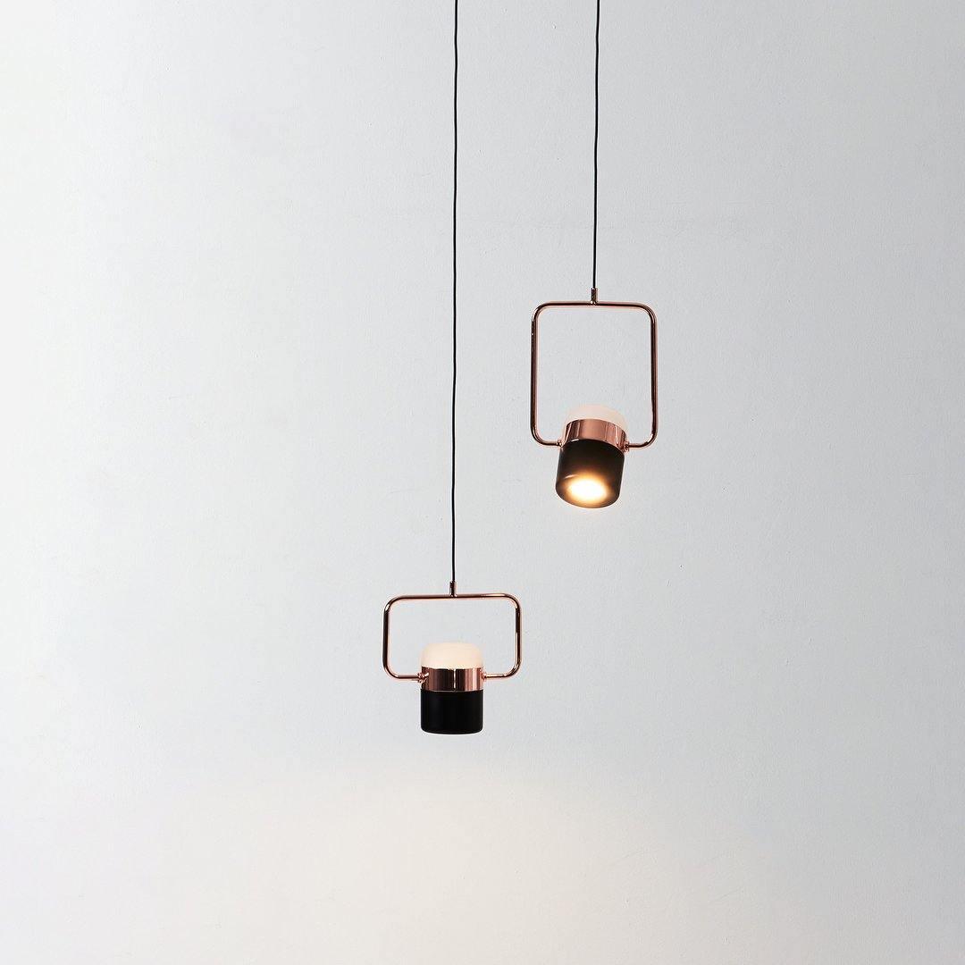 Solara Pendelleuchte Verstellbares Glas mit Messing-Letslighting