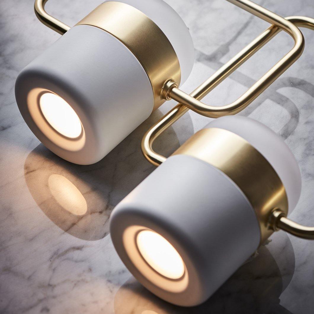 Solara Pendelleuchte Verstellbares Glas mit Messing-Letslighting