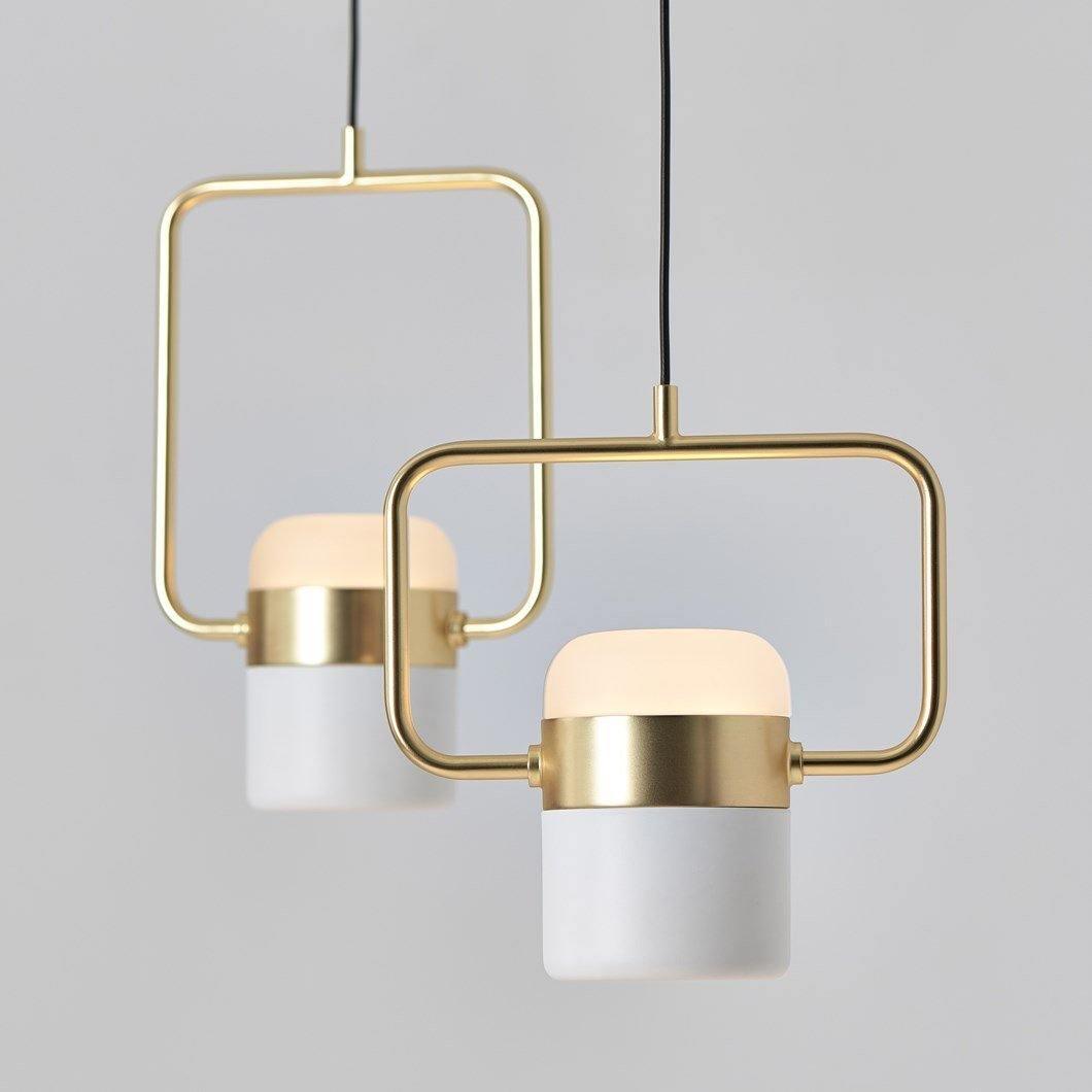 Solara Pendelleuchte Verstellbares Glas mit Messing-Letslighting