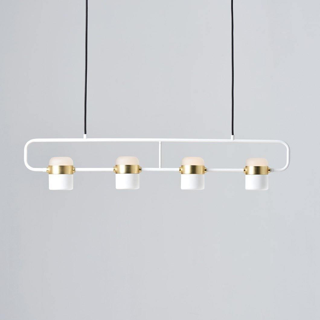 Solara Pendelleuchte Verstellbares Glas mit Messing-Letslighting