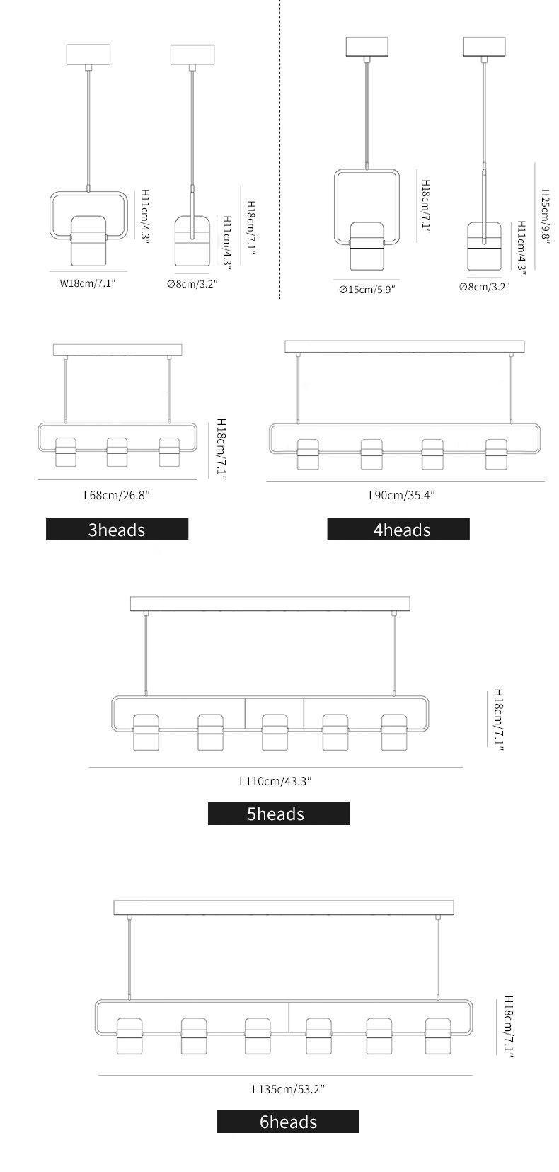 Solara Pendelleuchte Verstellbares Glas mit Messing-Letslighting
